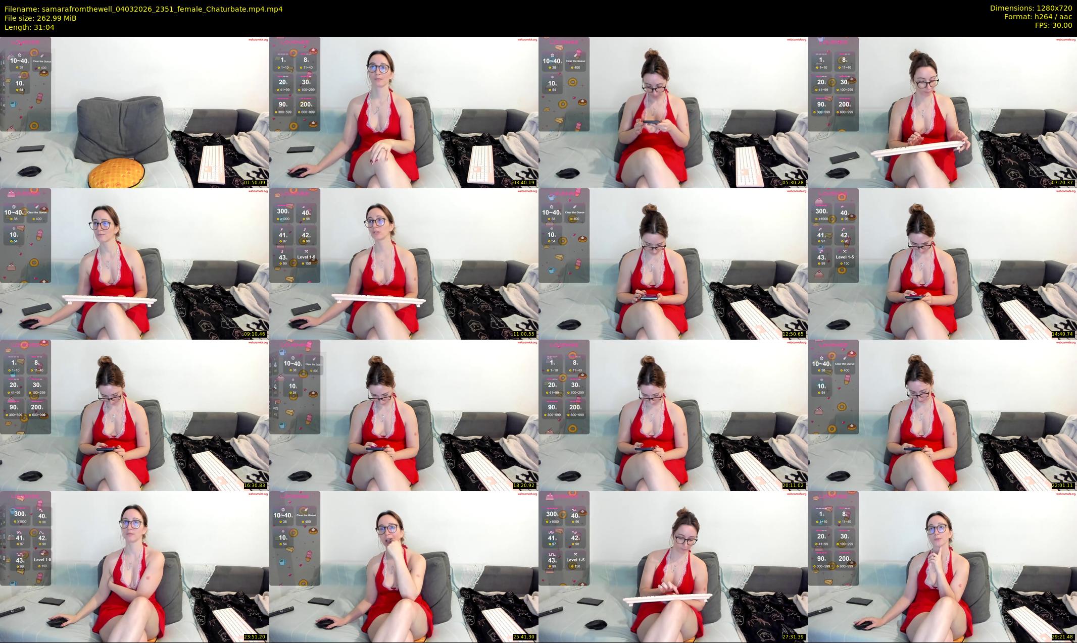 samarafromthewell — 32 minute Chaturbate female cam show recording, 720p, Mar 4, 2026