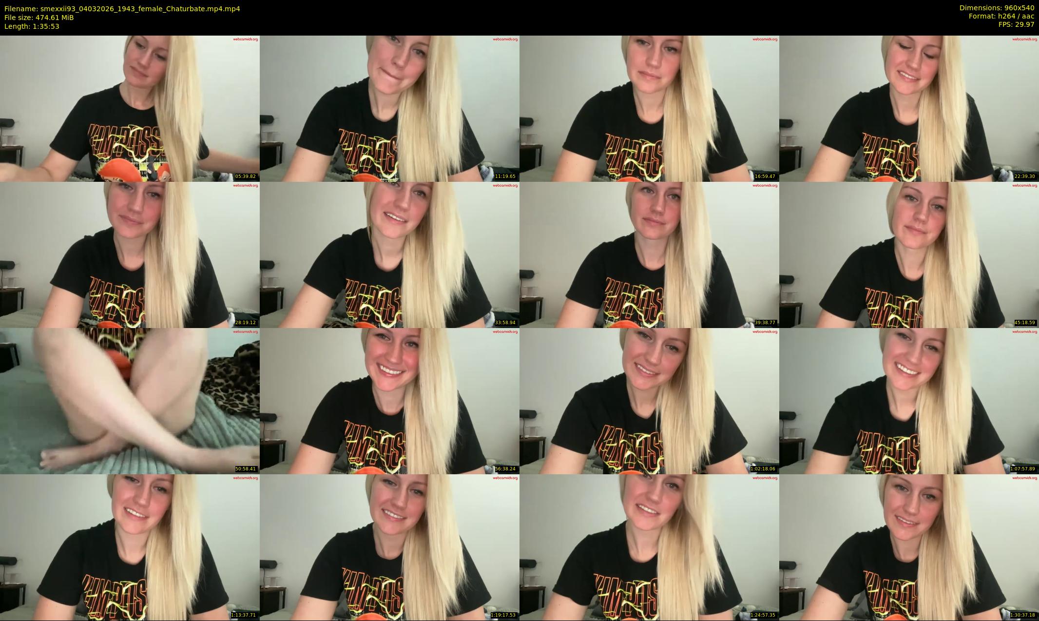 smexxii93 — 96 minute Chaturbate female cam show recording, 480p, Mar 4, 2026