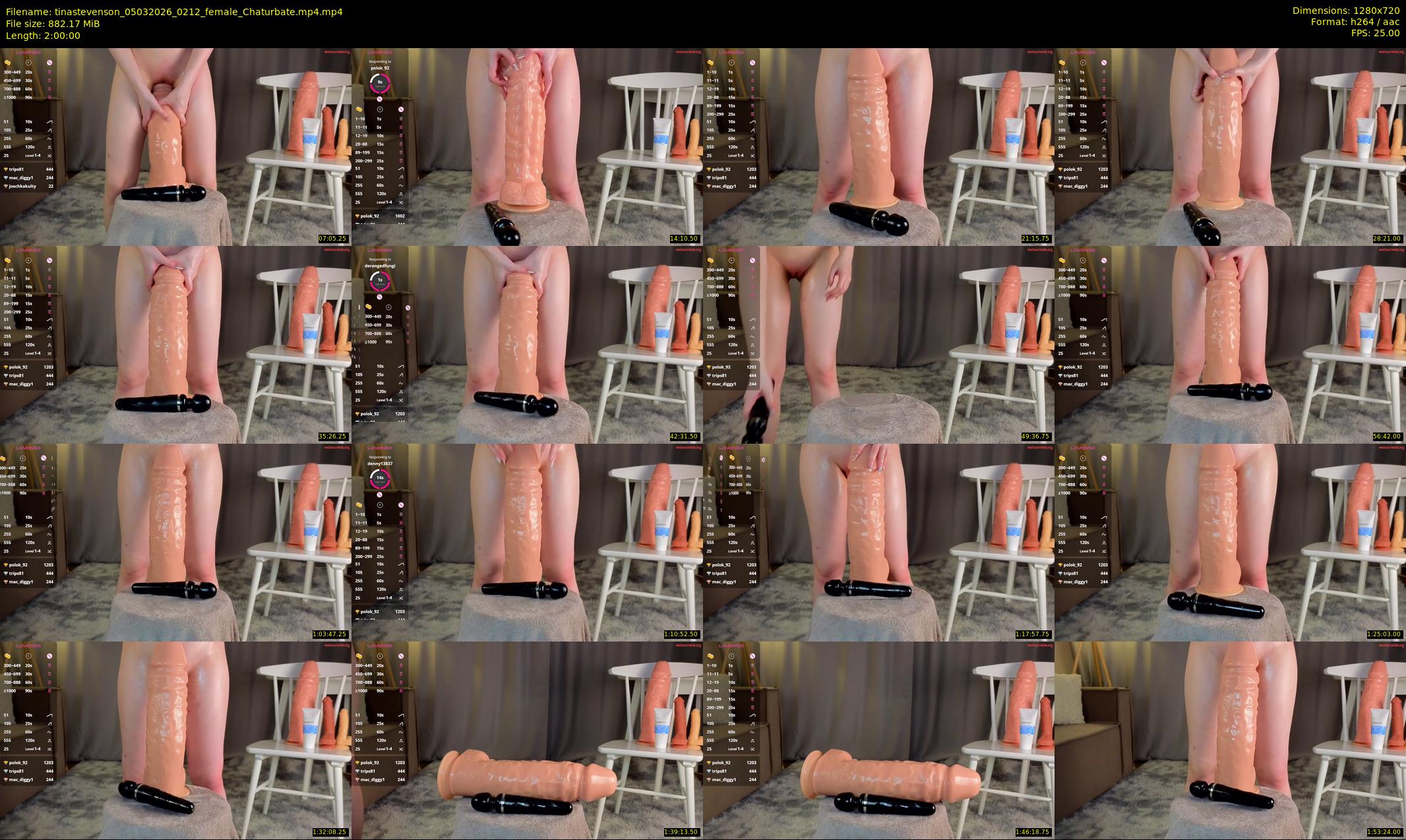 tinastevenson — 120 minute Chaturbate female cam show recording, 720p, Mar 5, 2026