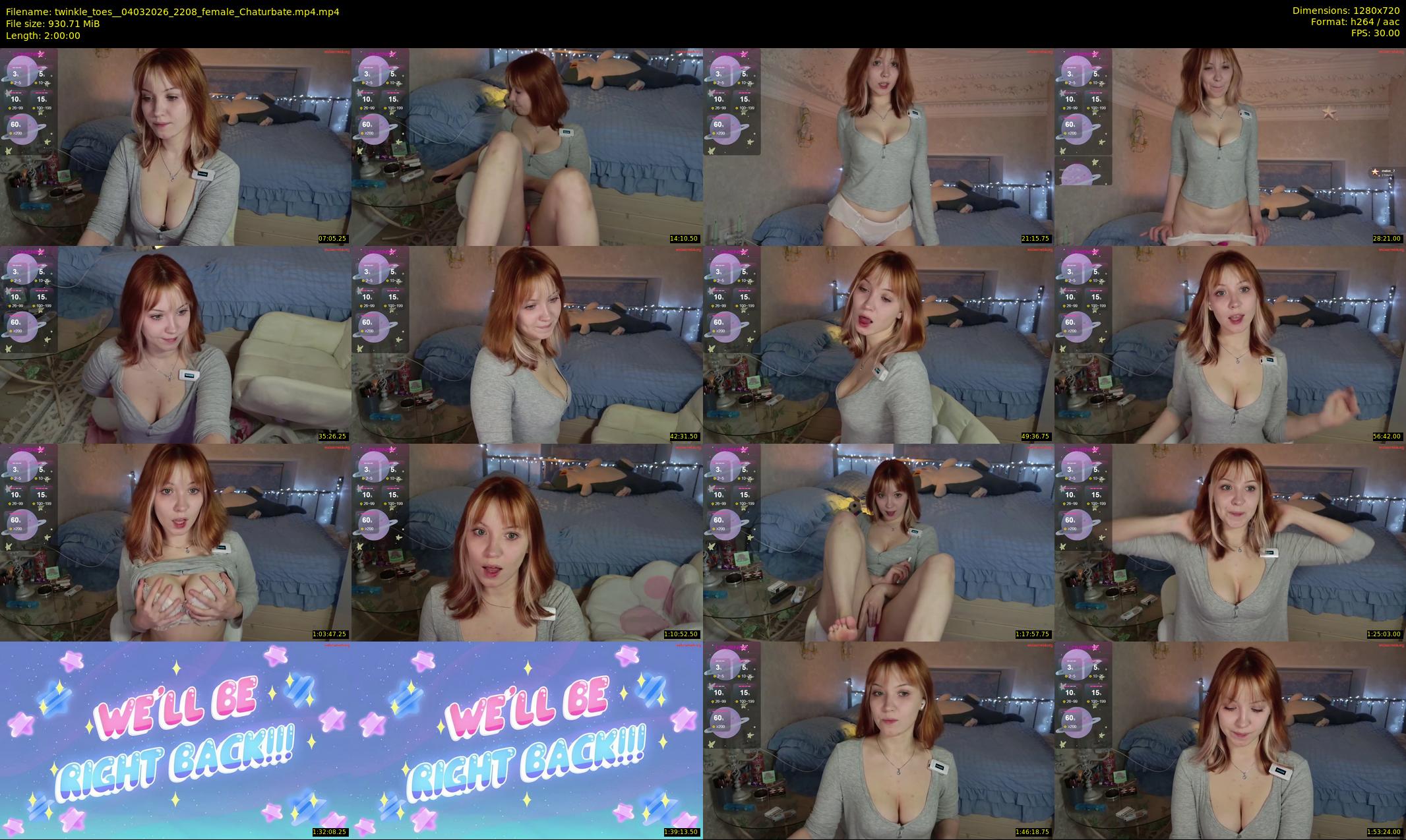 twinkle_toes_ — 120 minute Chaturbate female cam show recording, 720p, Mar 4, 2026