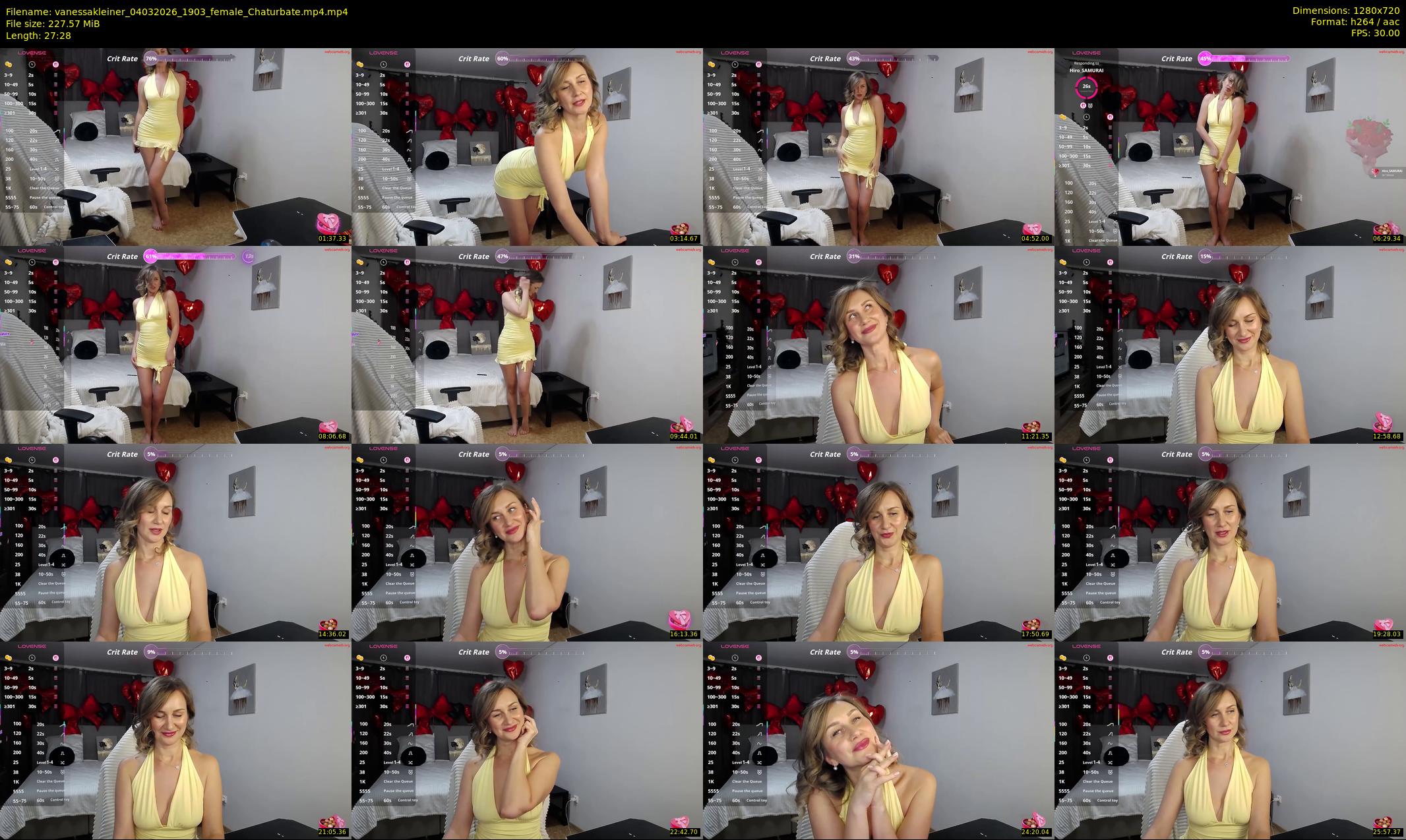 vanessakleiner — 28 minute Chaturbate female cam show recording, 720p, Mar 4, 2026