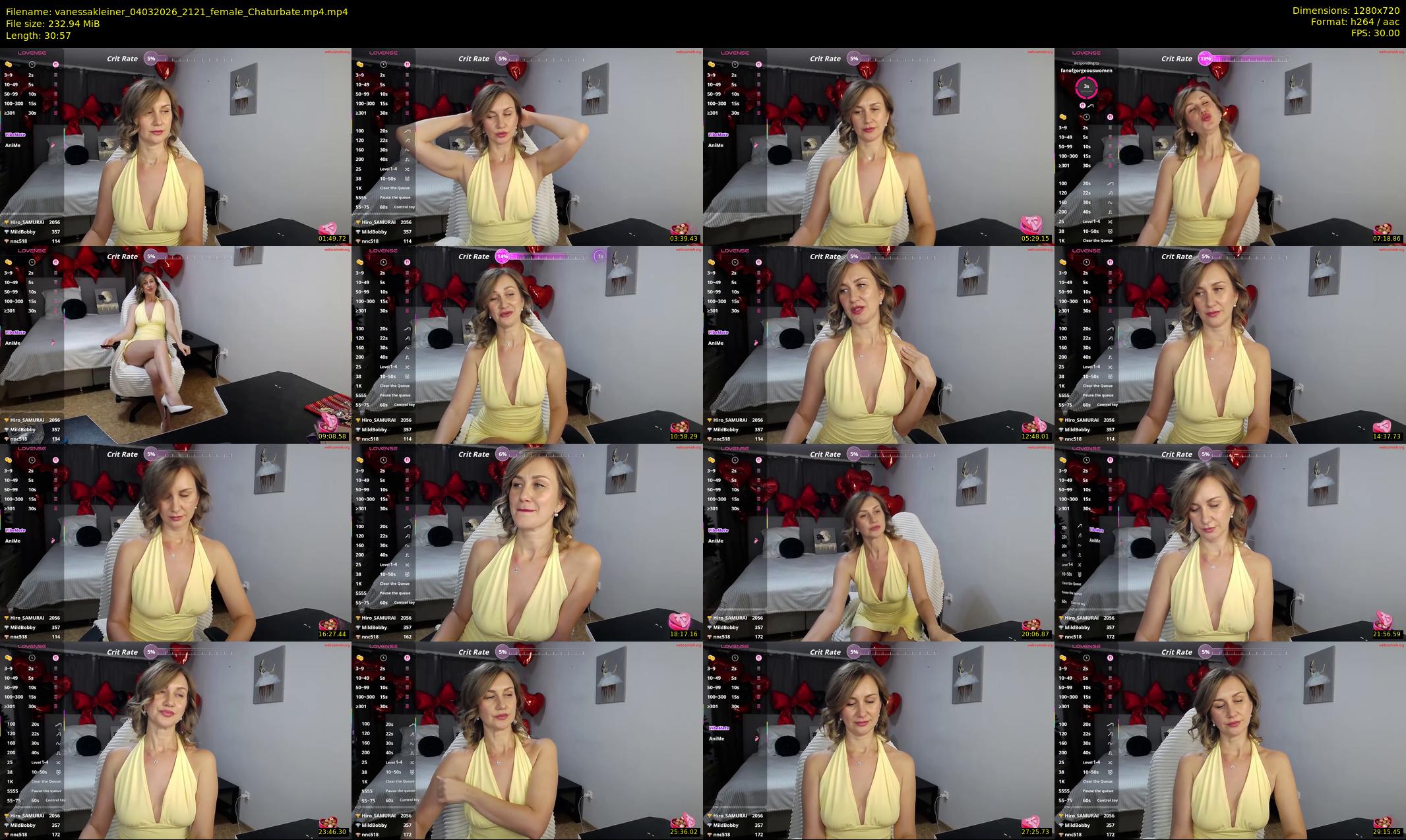 vanessakleiner — 31 minute Chaturbate female cam show recording, 720p, Mar 4, 2026