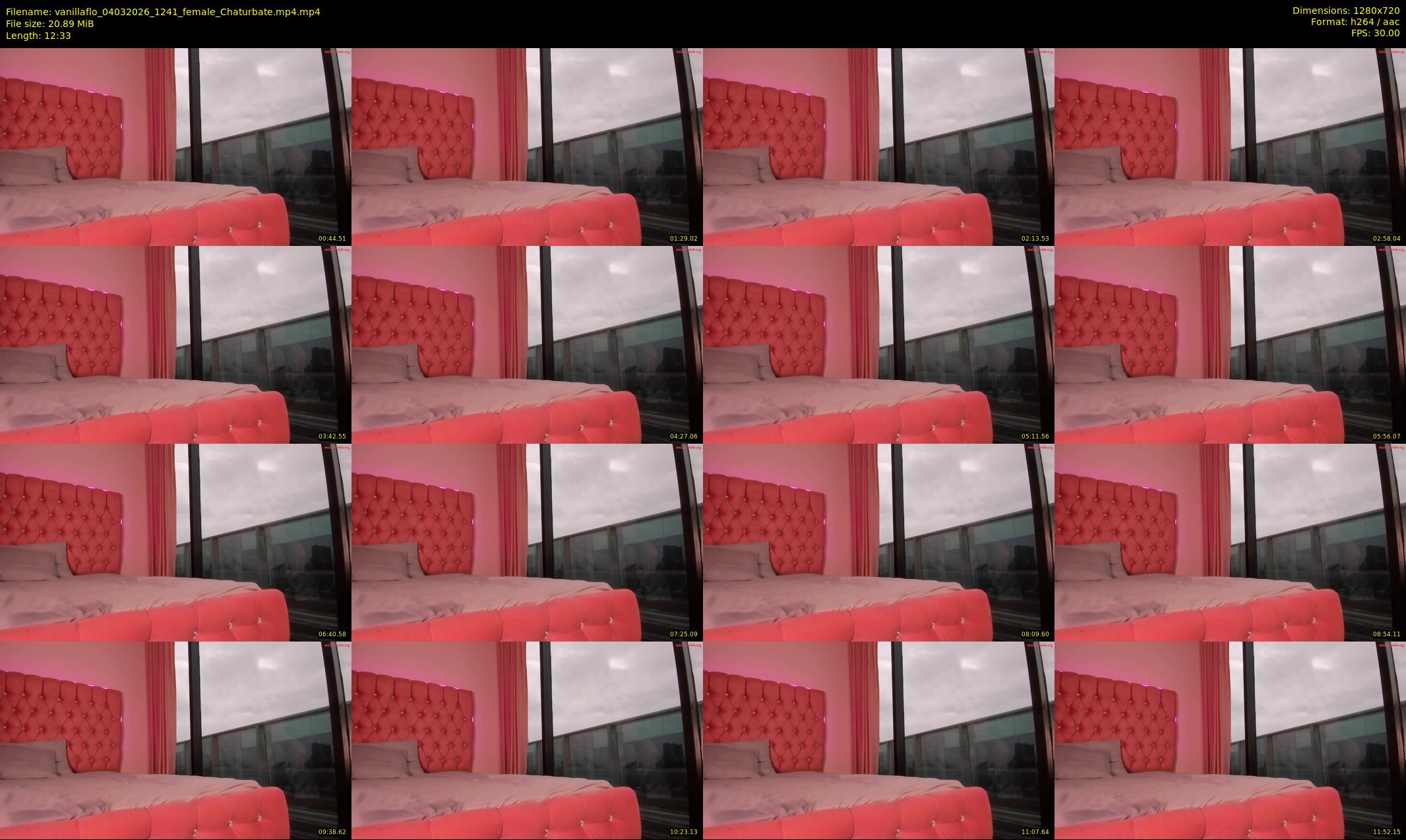 vanillaflo — 13 minute Chaturbate female cam show recording, 720p, Mar 4, 2026