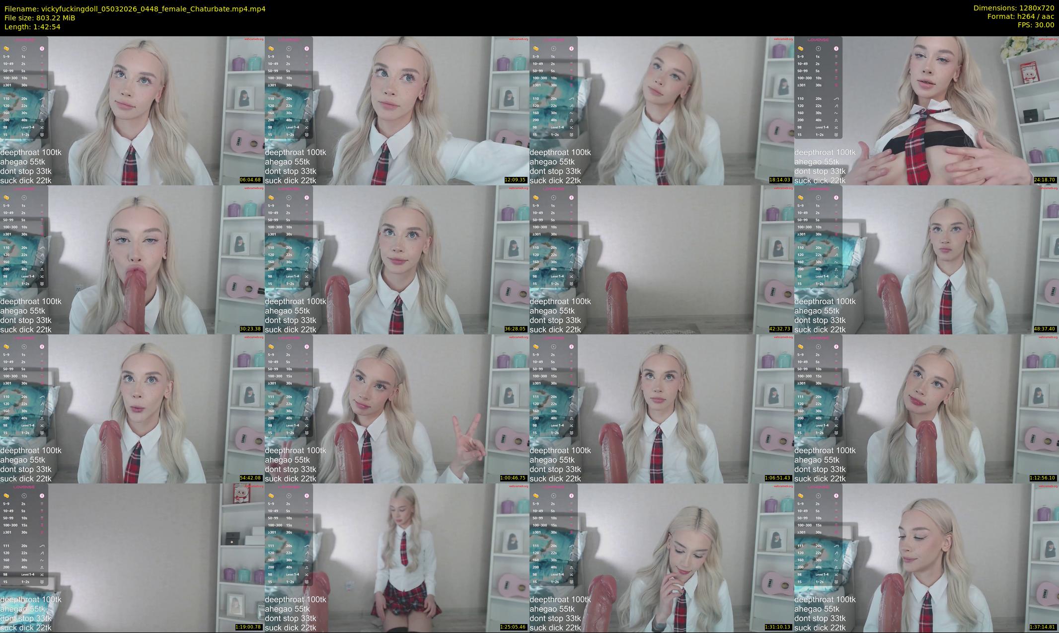 vickyfuckingdoll — 103 minute Chaturbate female cam show recording, 720p, Mar 5, 2026