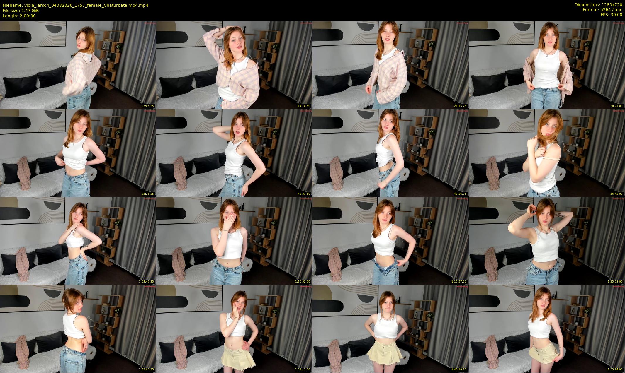 viola_larson — 120 minute Chaturbate female cam show recording, 720p, Mar 4, 2026
