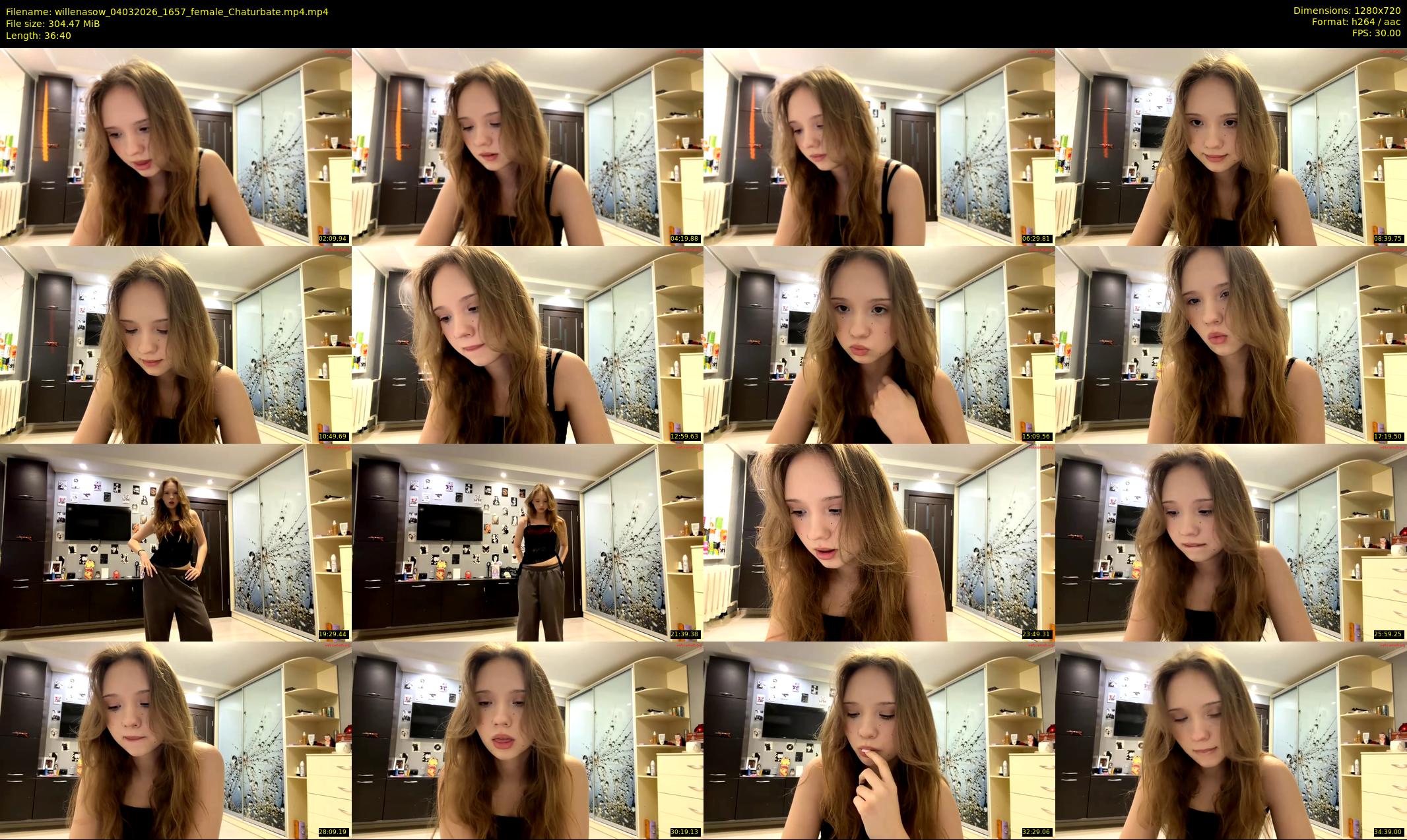 willenasow — 37 minute Chaturbate female cam show recording, 720p, Mar 4, 2026