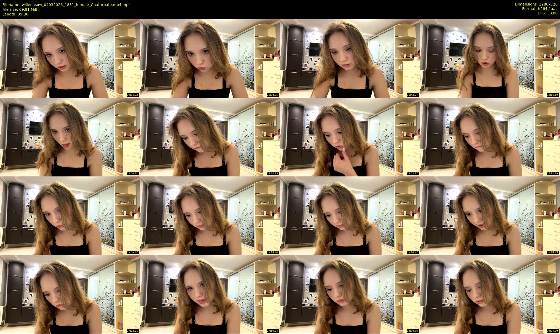 willenasow — 10 minute Chaturbate female cam show recording, 720p, Mar 4, 2026