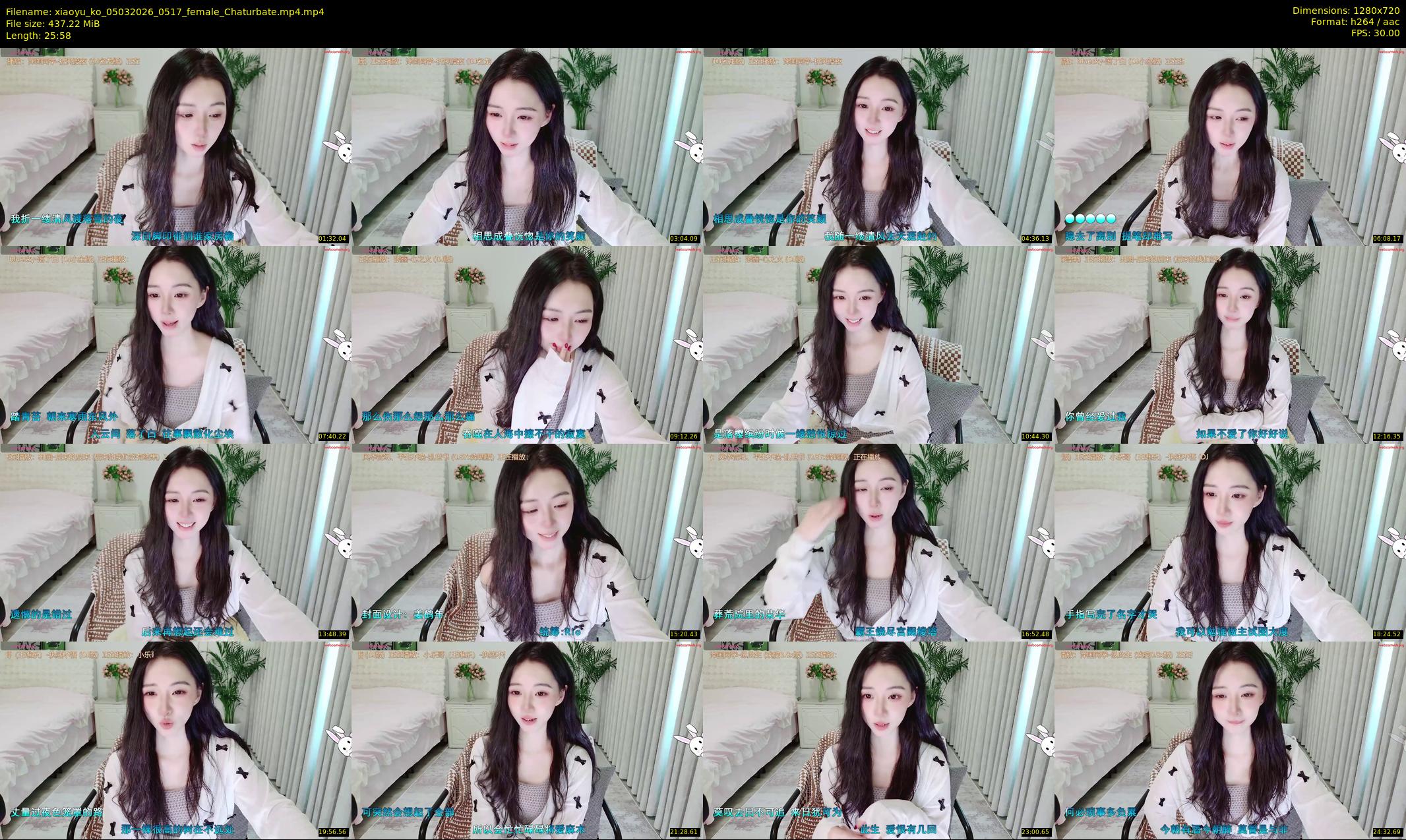 xiaoyu_ko — 26 minute Chaturbate female cam show recording, 720p, Mar 5, 2026