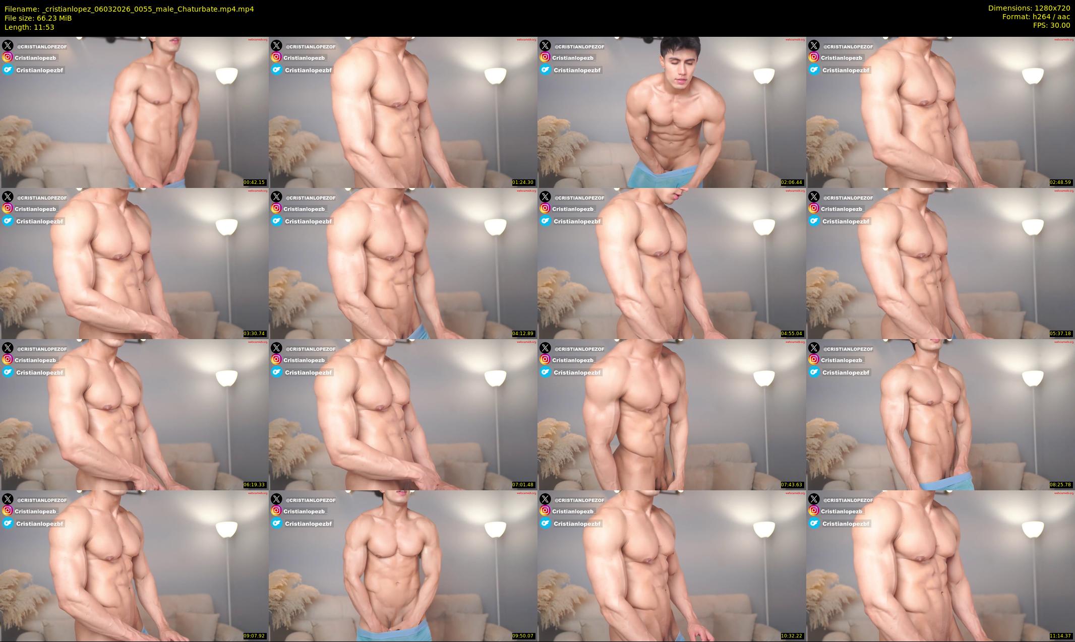 _cristianlopez — 12 minute Chaturbate male cam show recording, 720p, Mar 6, 2026