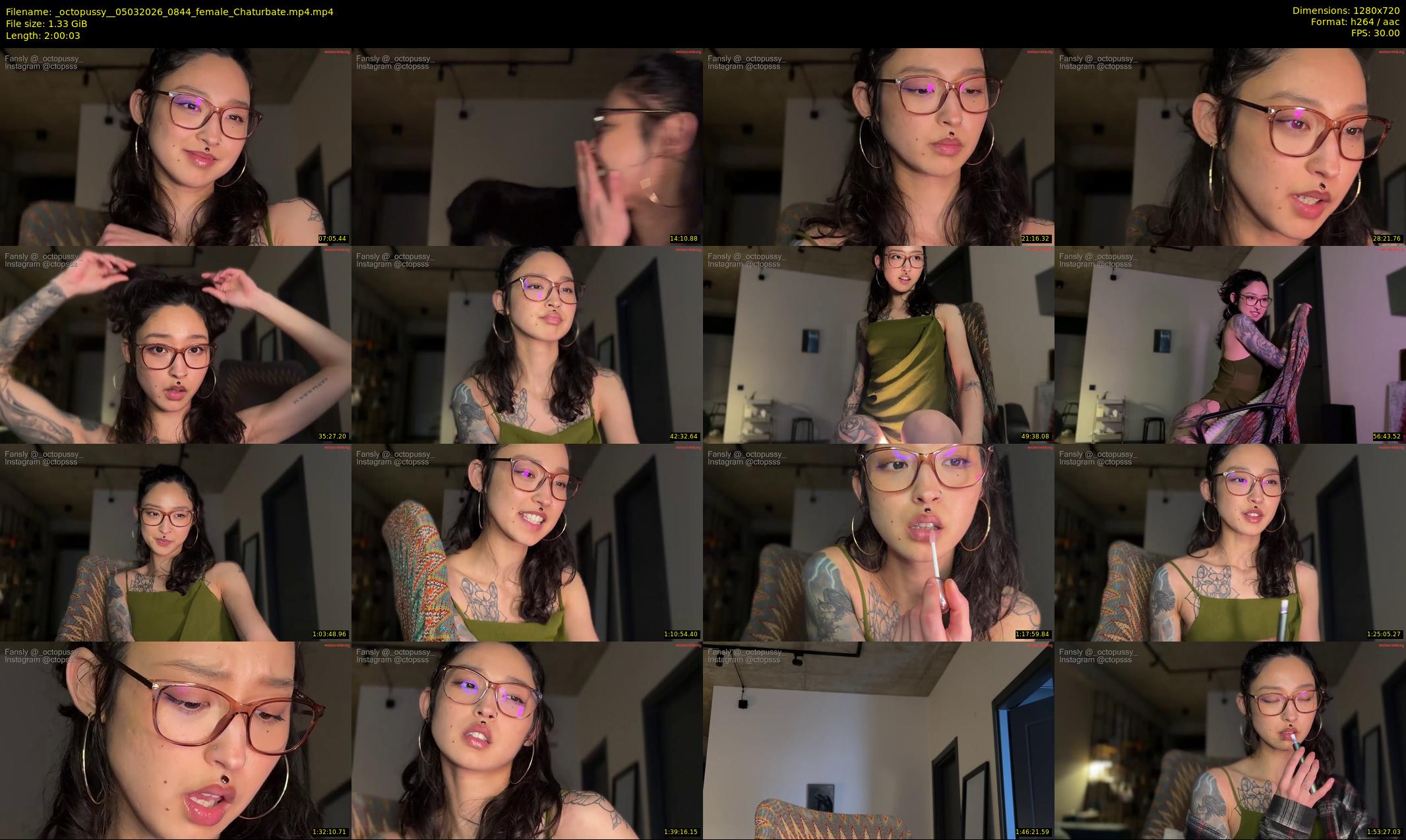 _octopussy_ — 121 minute Chaturbate female cam show recording, 720p, Mar 5, 2026