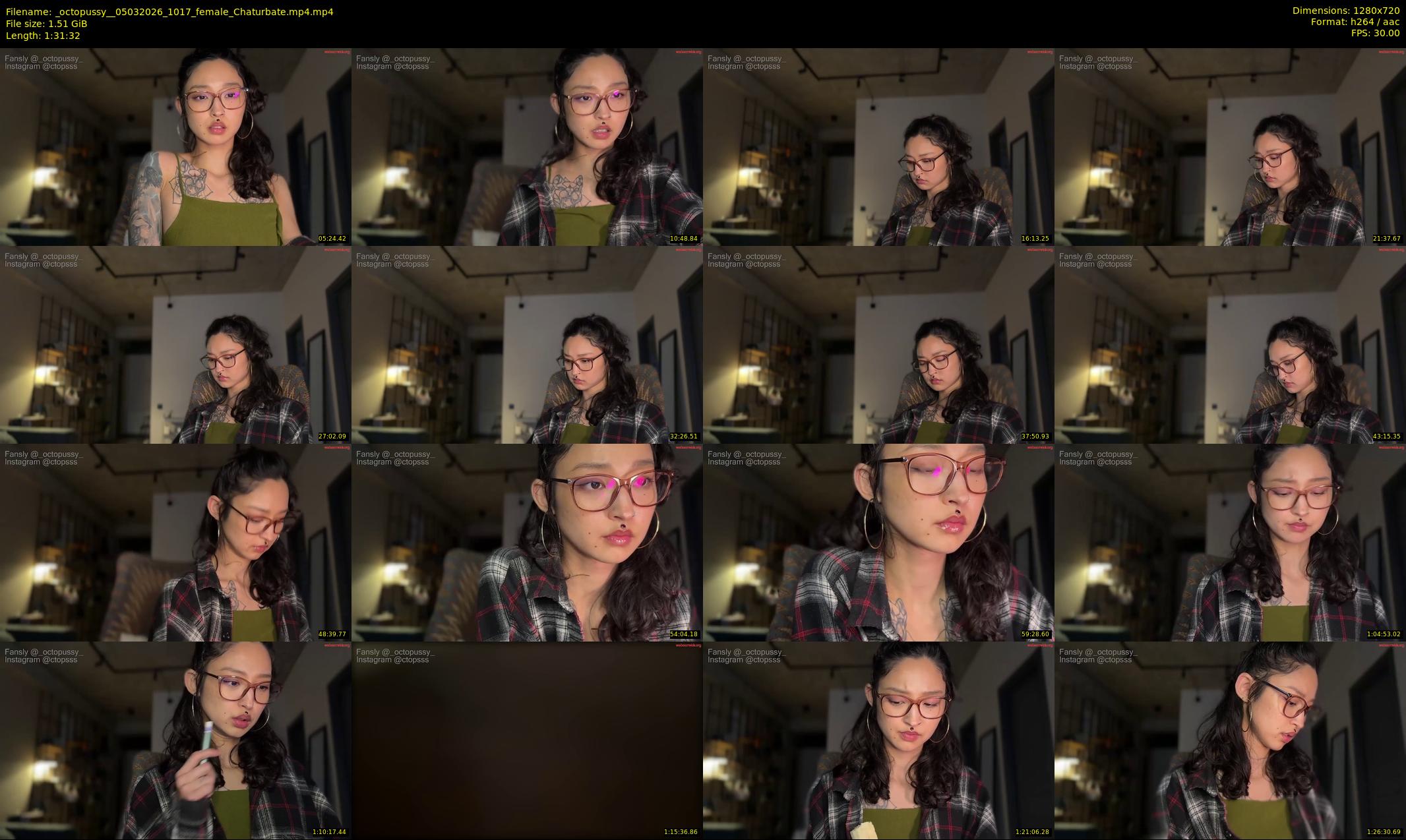 _octopussy_ — 92 minute Chaturbate female cam show recording, 720p, Mar 5, 2026