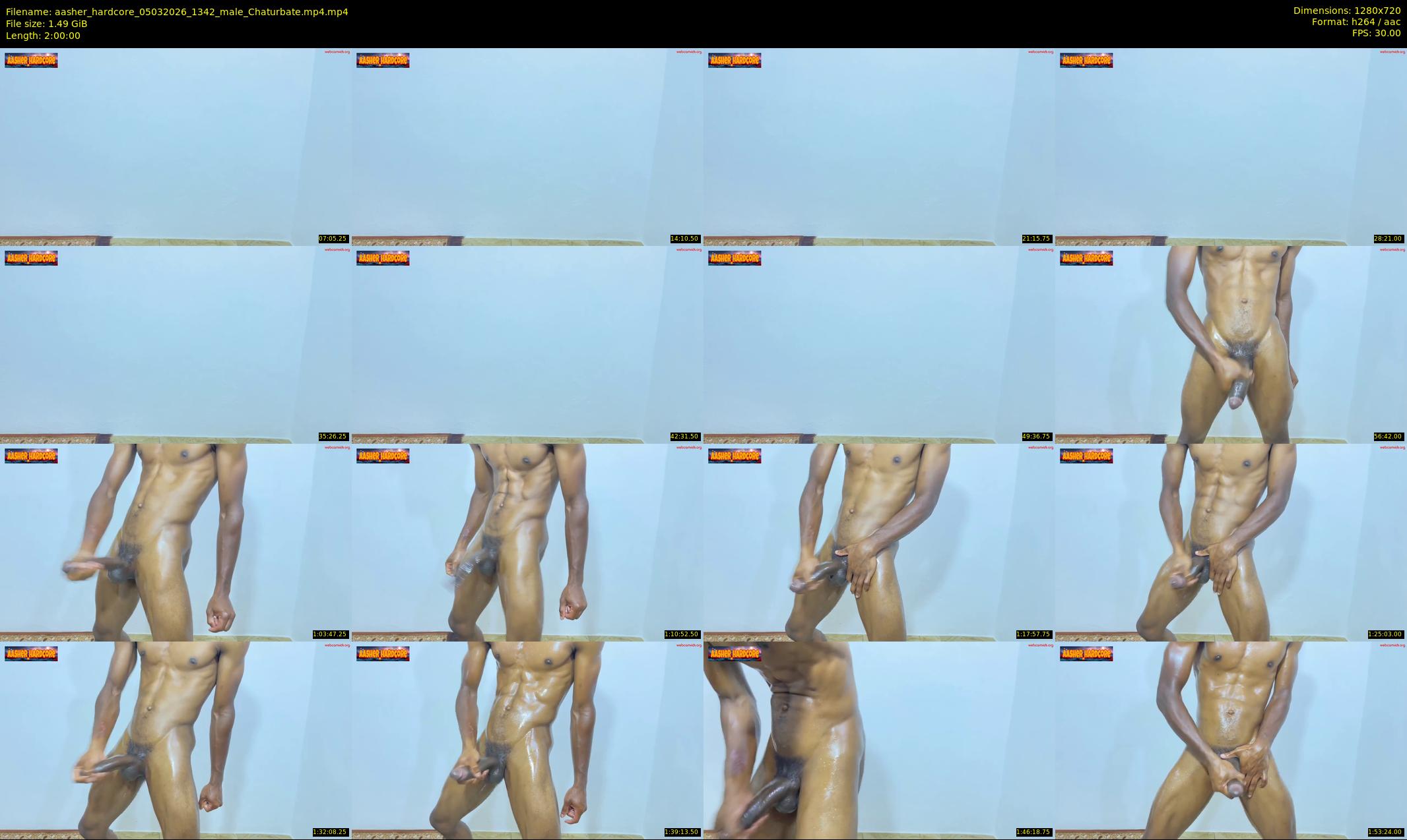 aasher_hardcore — 120 minute Chaturbate male cam show recording, 720p, Mar 5, 2026