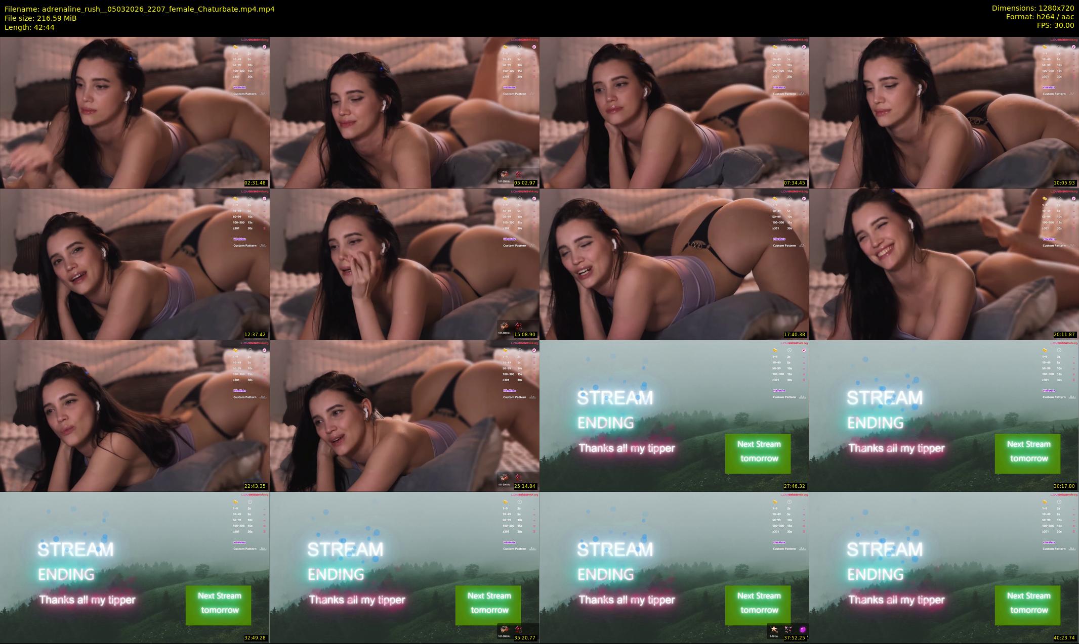 adrenaline_rush_ — 43 minute Chaturbate female cam show recording, 720p, Mar 5, 2026