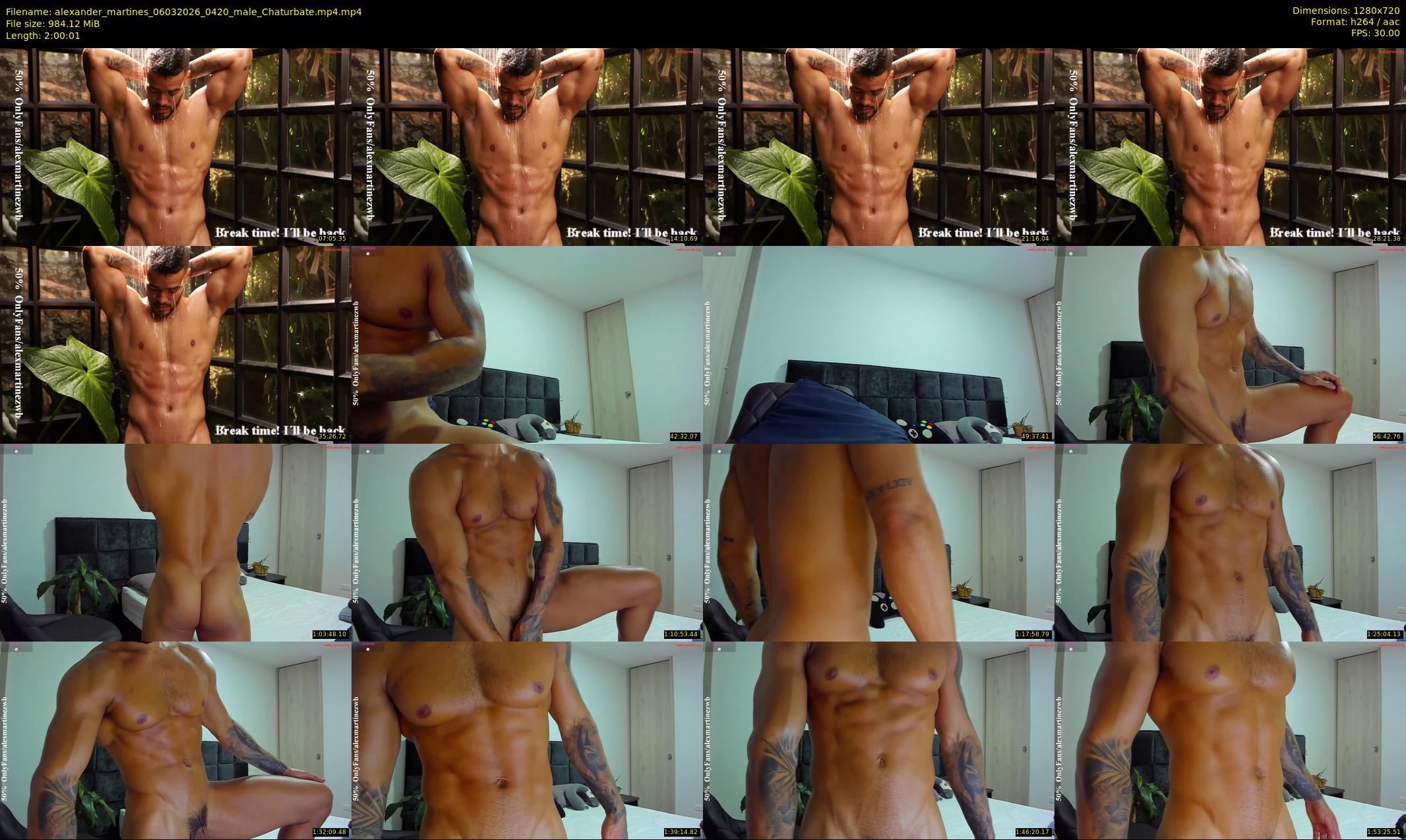 alexander_martines — 121 minute Chaturbate male cam show recording, 720p, Mar 6, 2026
