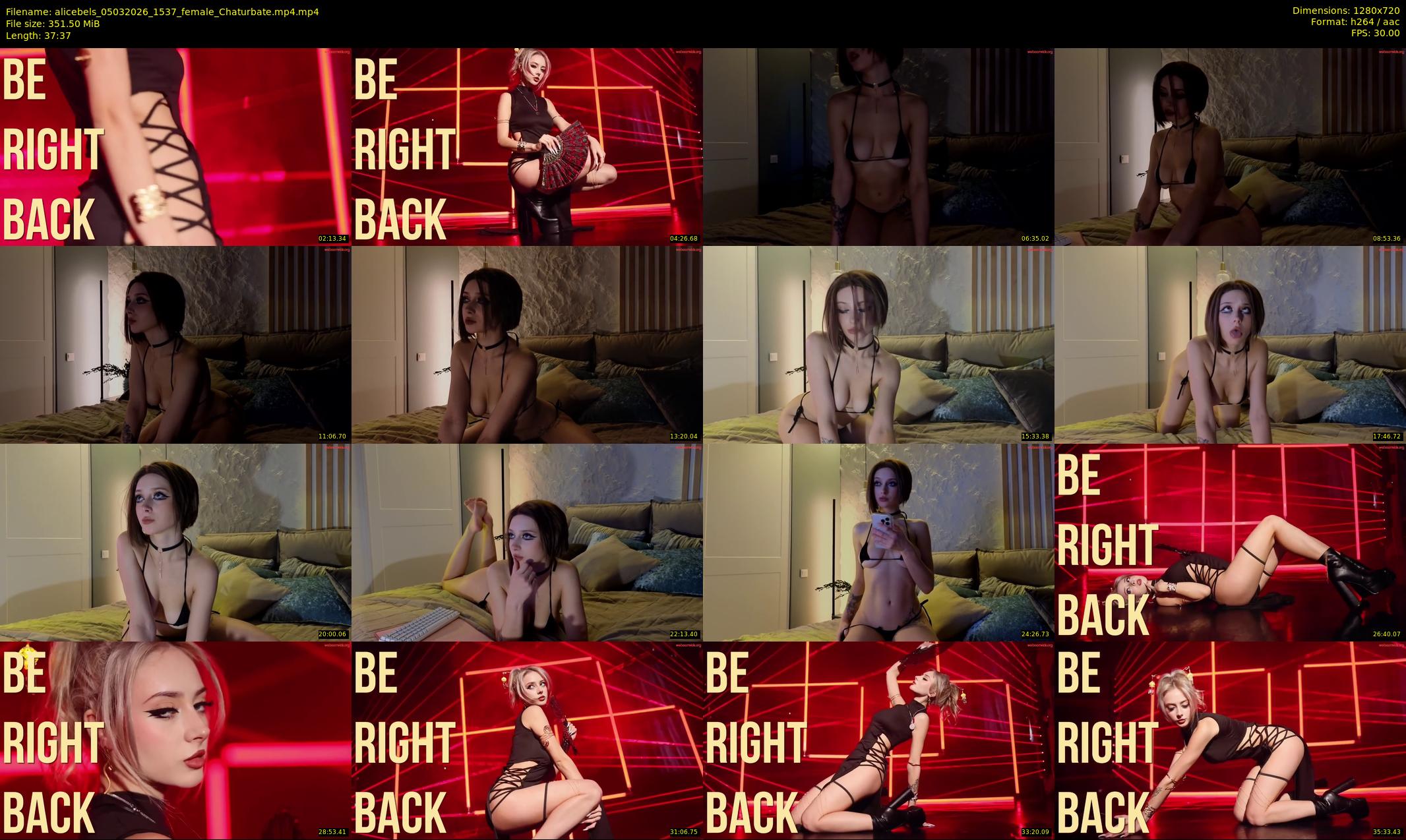 alicebels — 38 minute Chaturbate female cam show recording, 720p, Mar 5, 2026