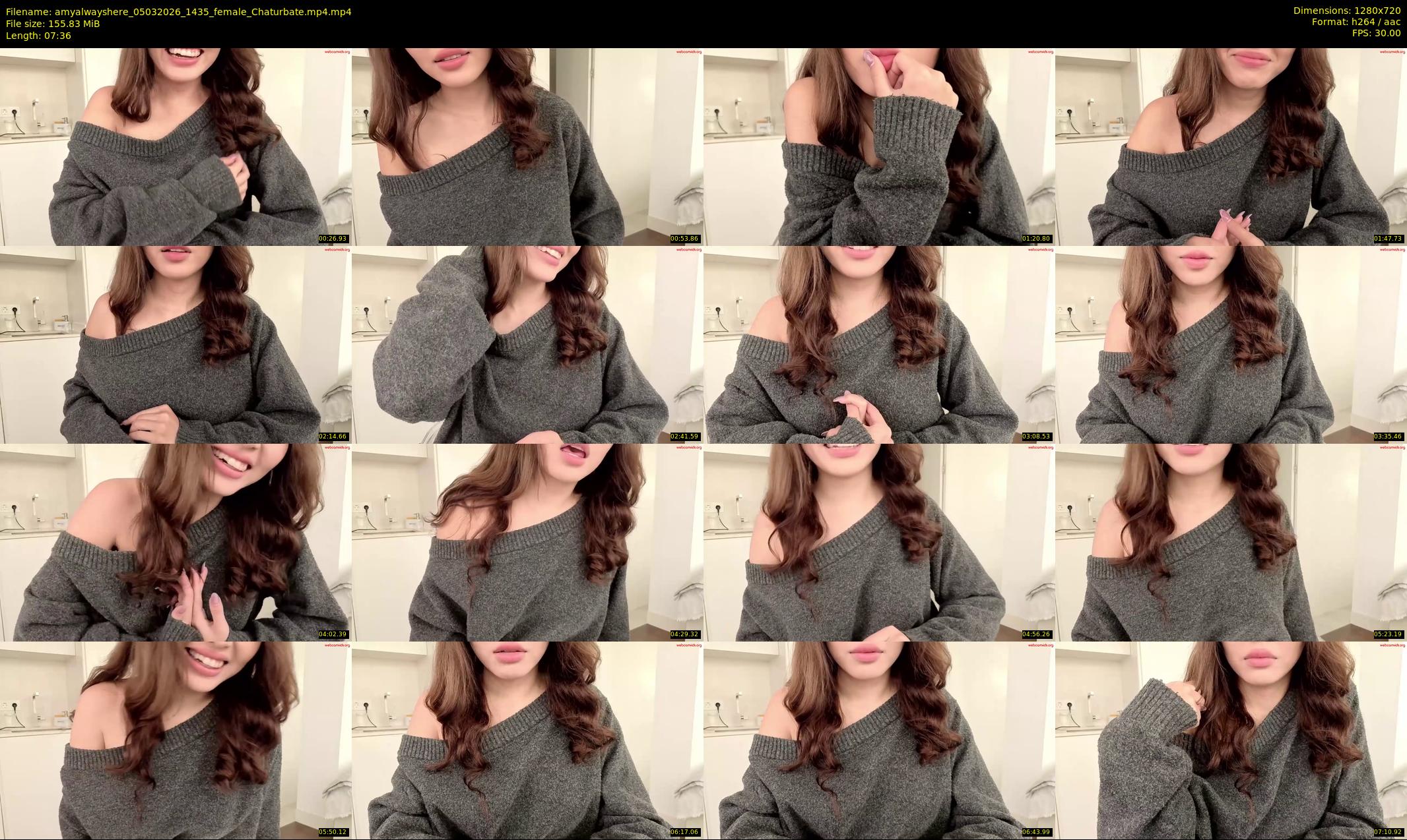 amyalwayshere — 8 minute Chaturbate female cam show recording, 720p, Mar 5, 2026