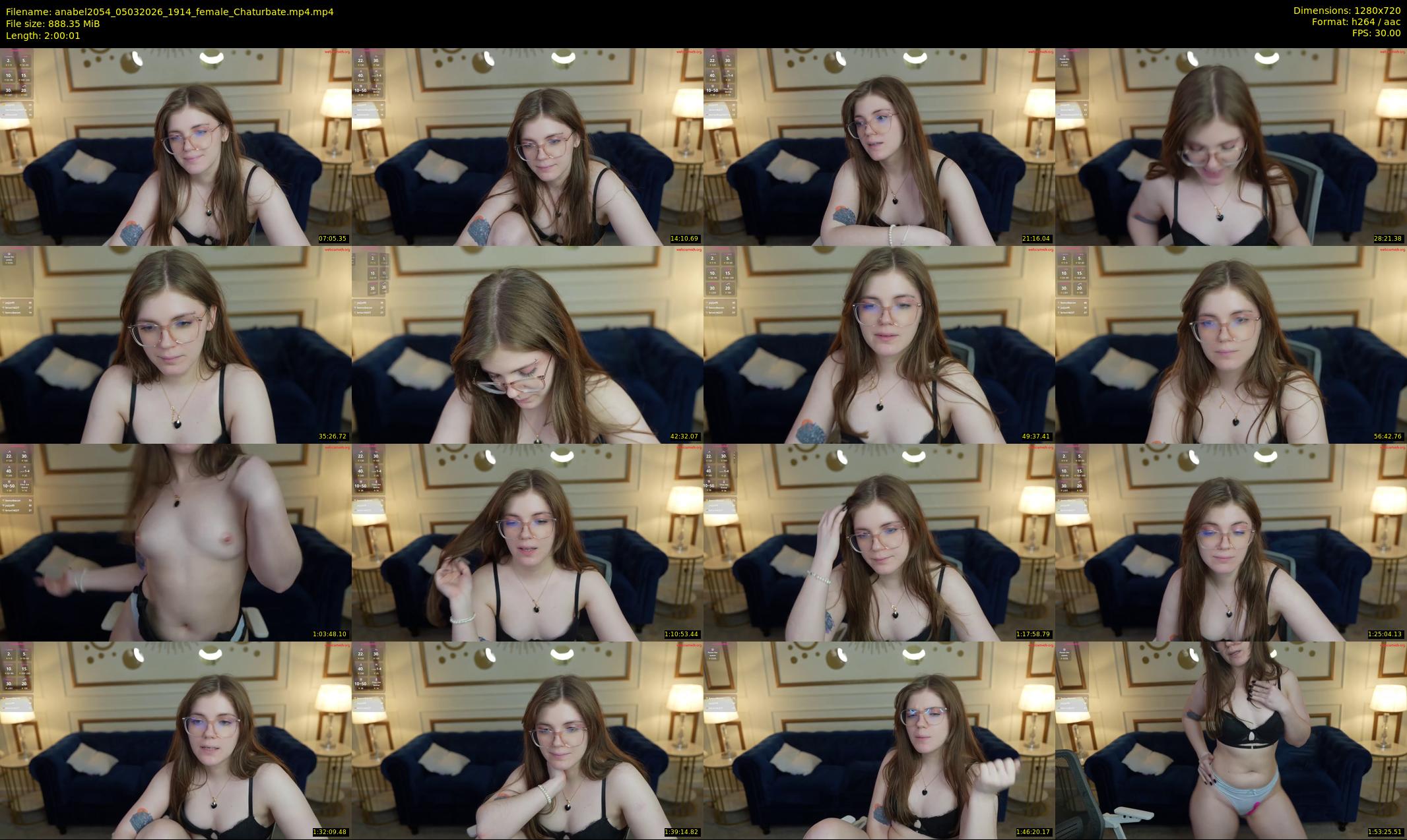 anabel2054 — 121 minute Chaturbate female cam show recording, 720p, Mar 5, 2026