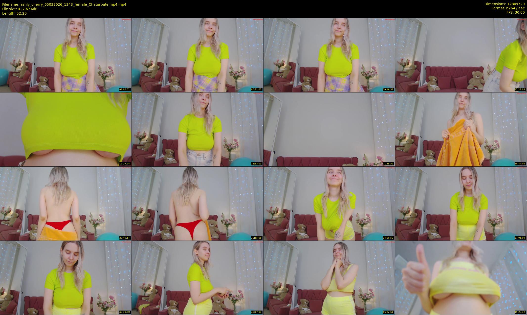ashly_cherry — 53 minute Chaturbate female cam show recording, 720p, Mar 5, 2026