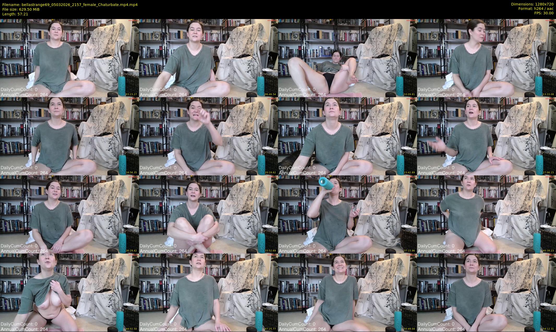 bellastrange69 — 58 minute Chaturbate female cam show recording, 720p, Mar 5, 2026