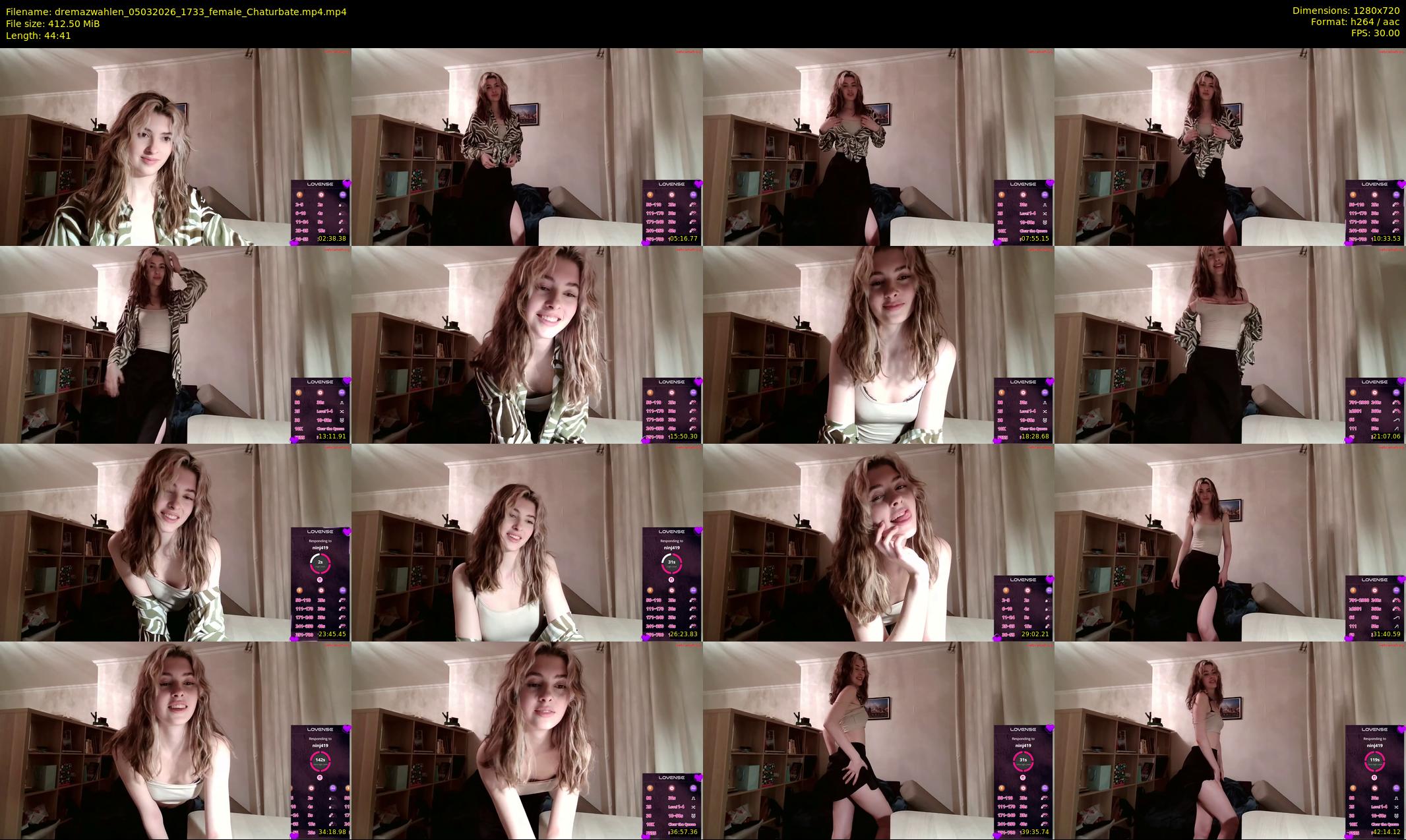 dremazwahlen — 45 minute Chaturbate female cam show recording, 720p, Mar 5, 2026