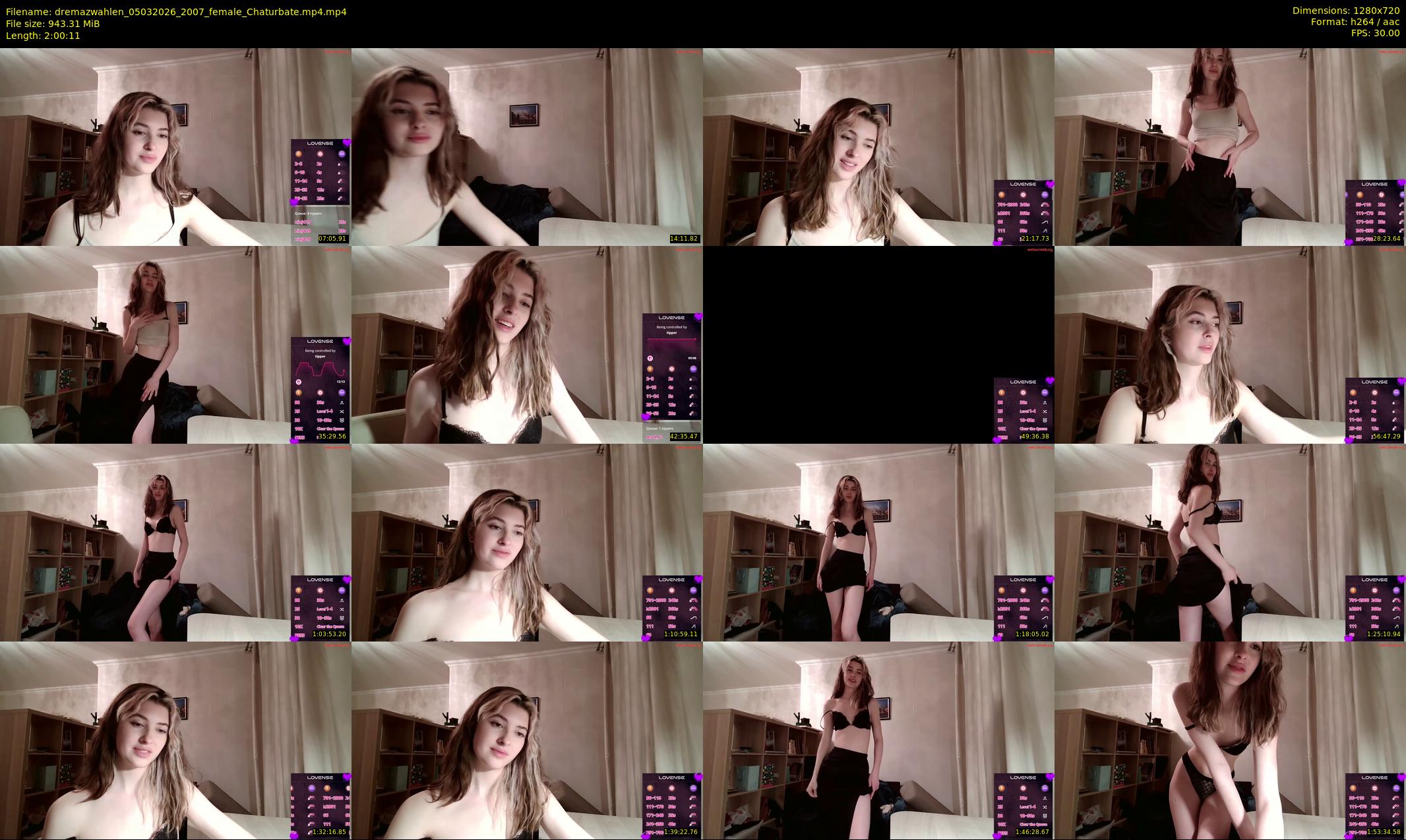 dremazwahlen — 121 minute Chaturbate female cam show recording, 720p, Mar 5, 2026