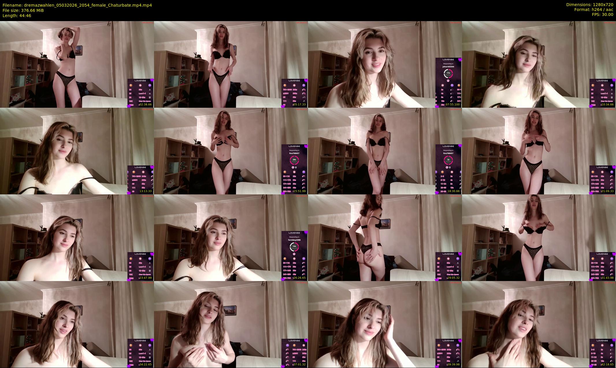 dremazwahlen — 45 minute Chaturbate female cam show recording, 720p, Mar 5, 2026