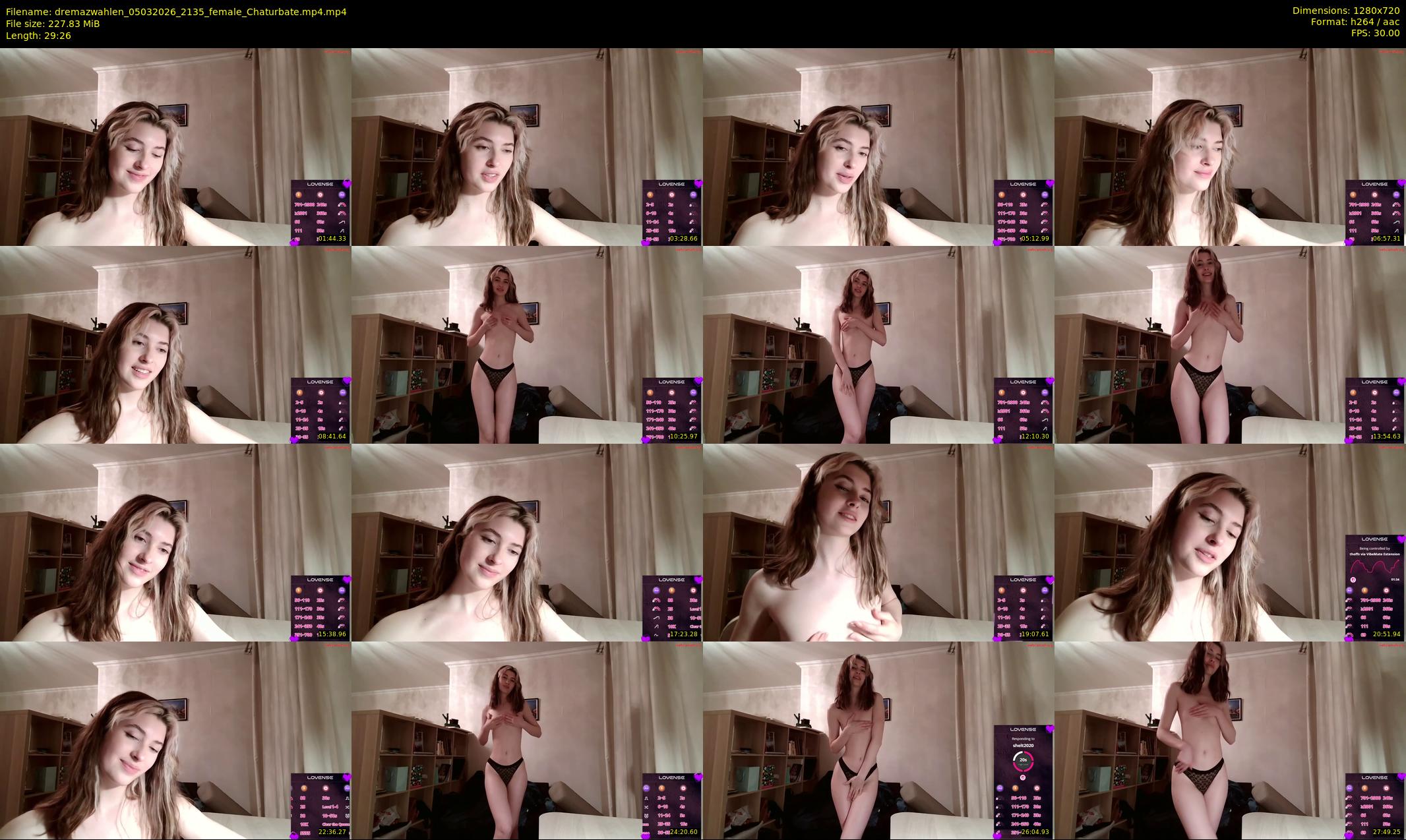 dremazwahlen — 30 minute Chaturbate female cam show recording, 720p, Mar 5, 2026