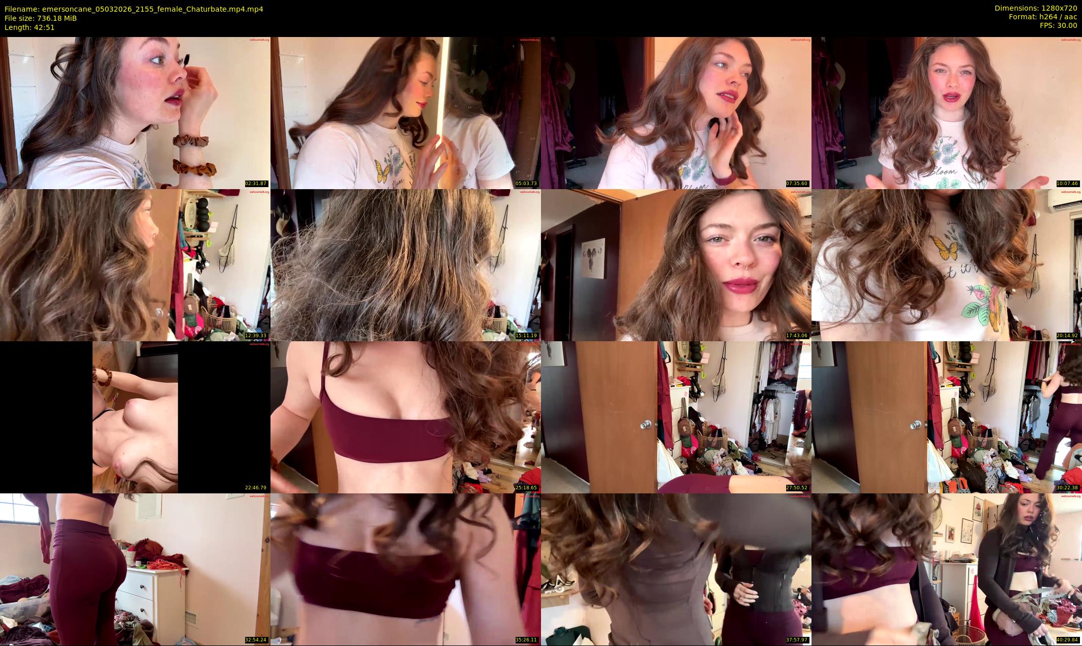 emersoncane — 43 minute Chaturbate female cam show recording, 720p, Mar 5, 2026
