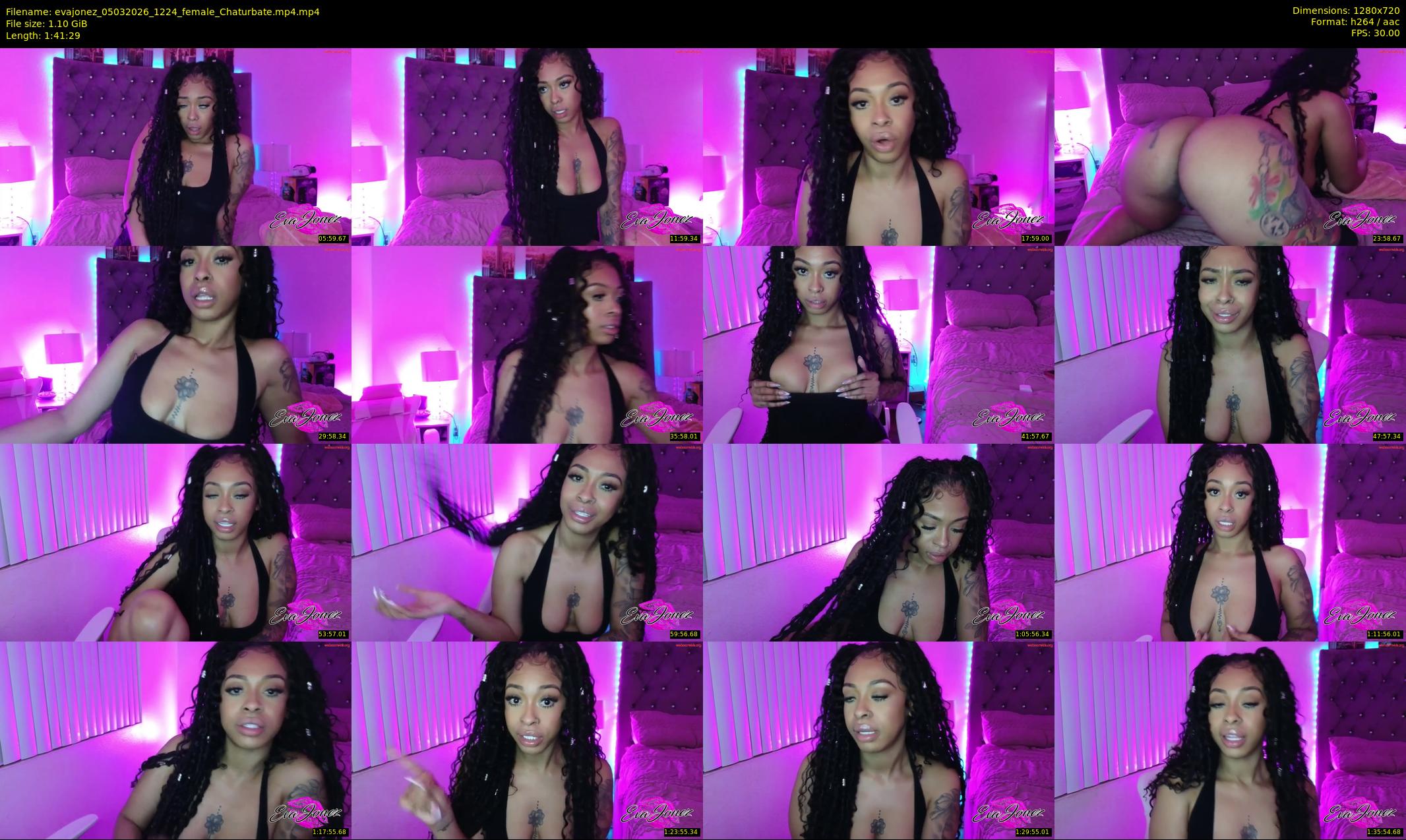 evajonez — 102 minute Chaturbate female cam show recording, 720p, Mar 5, 2026