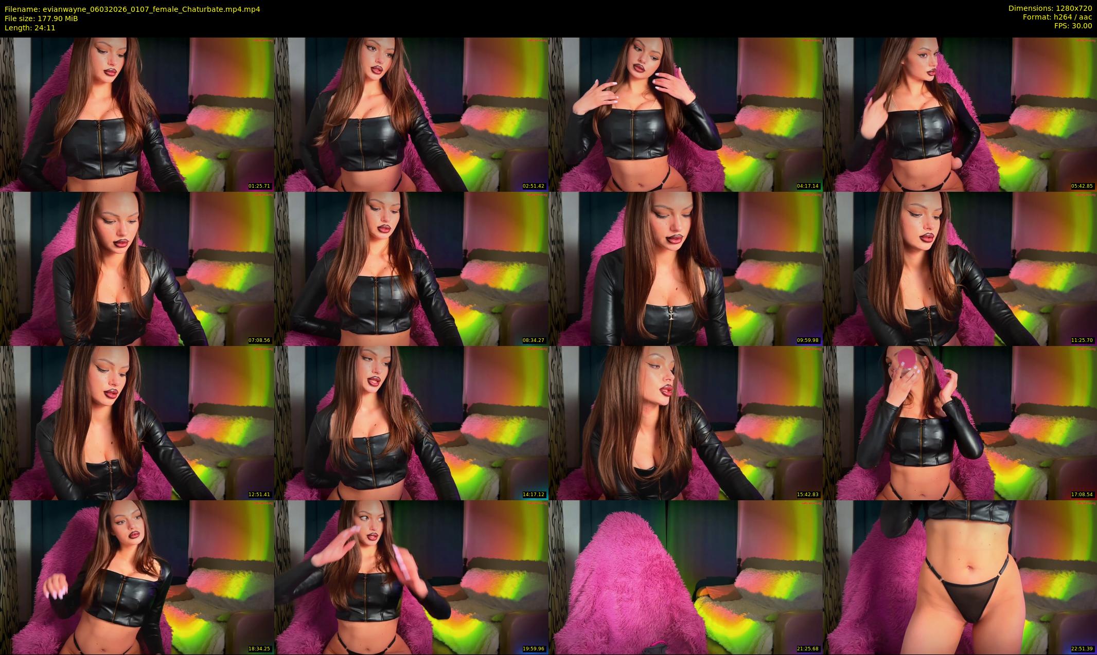 evianwayne — 25 minute Chaturbate female cam show recording, 720p, Mar 6, 2026