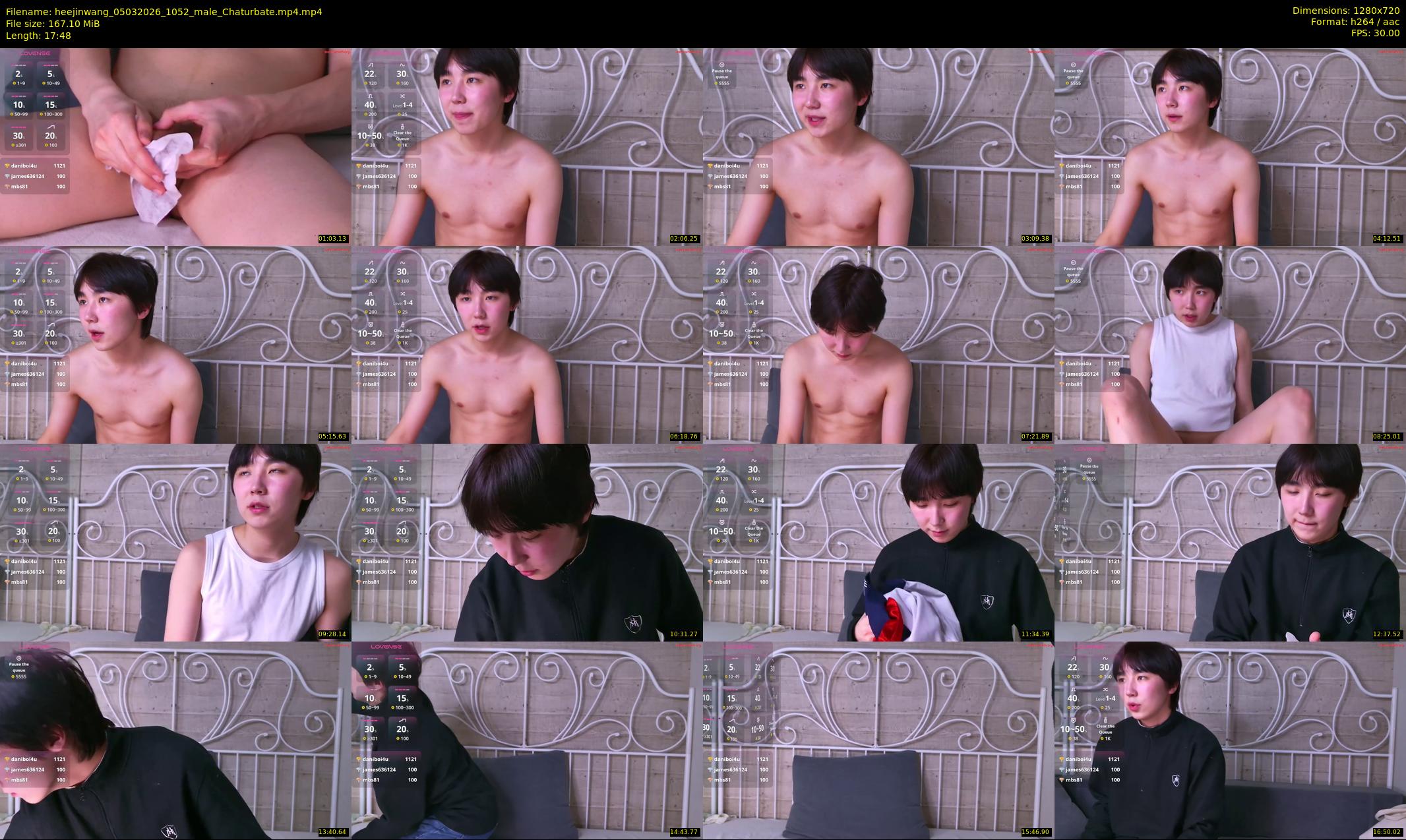heejinwang — 18 minute Chaturbate male cam show recording, 720p, Mar 5, 2026
