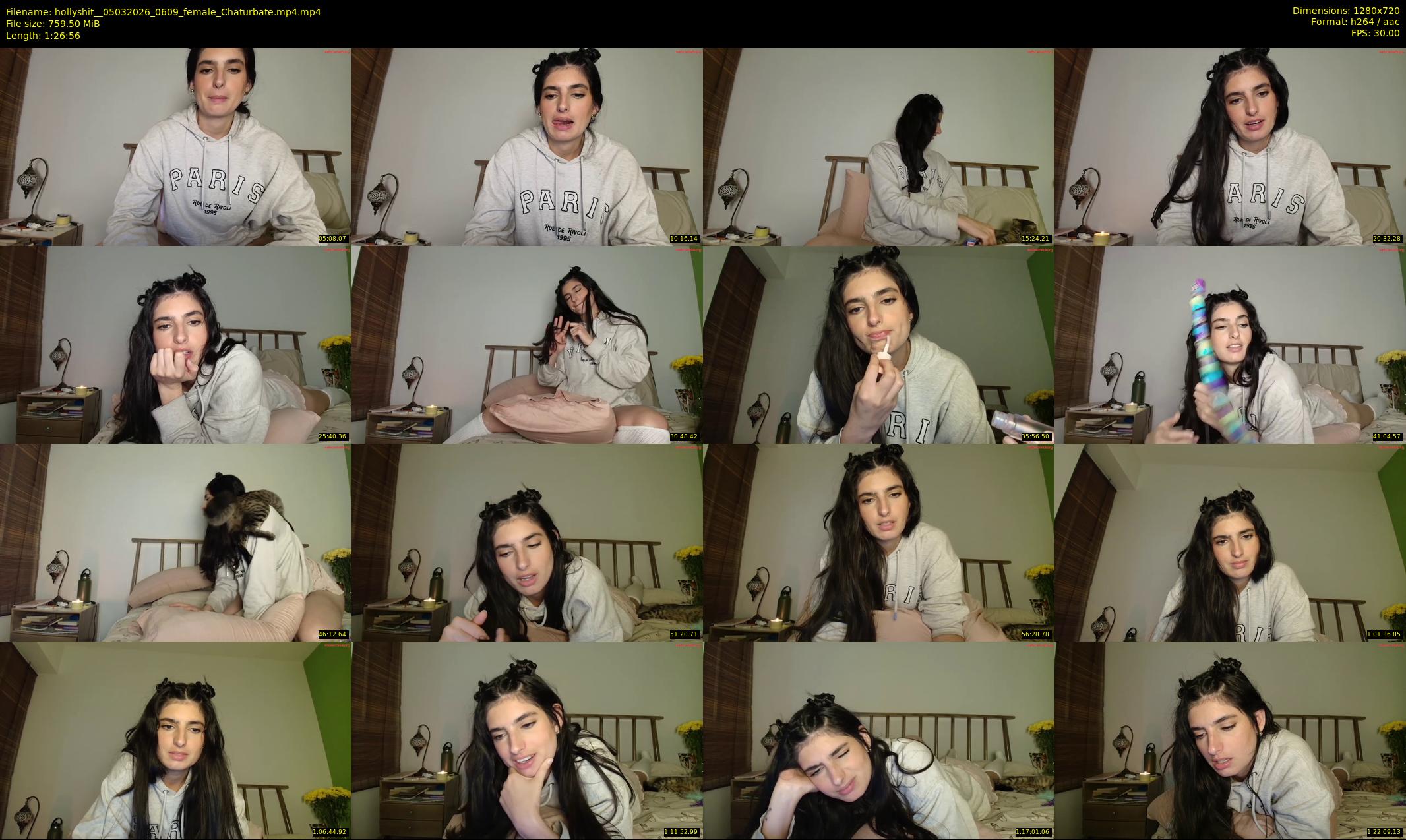 hollyshit_ — 87 minute Chaturbate female cam show recording, 720p, Mar 5, 2026