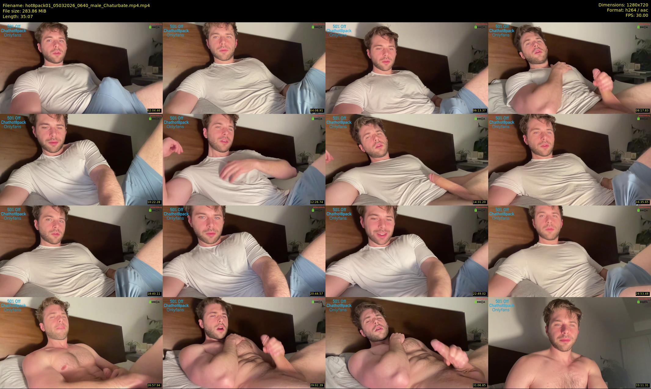 hot8pack01 — 36 minute Chaturbate male cam show recording, 720p, Mar 5, 2026