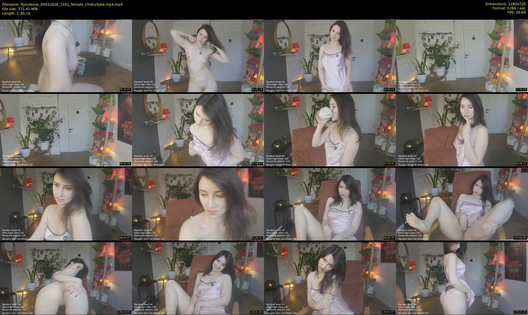 ifyouleave — 91 minute Chaturbate female cam show recording, 720p, Mar 5, 2026