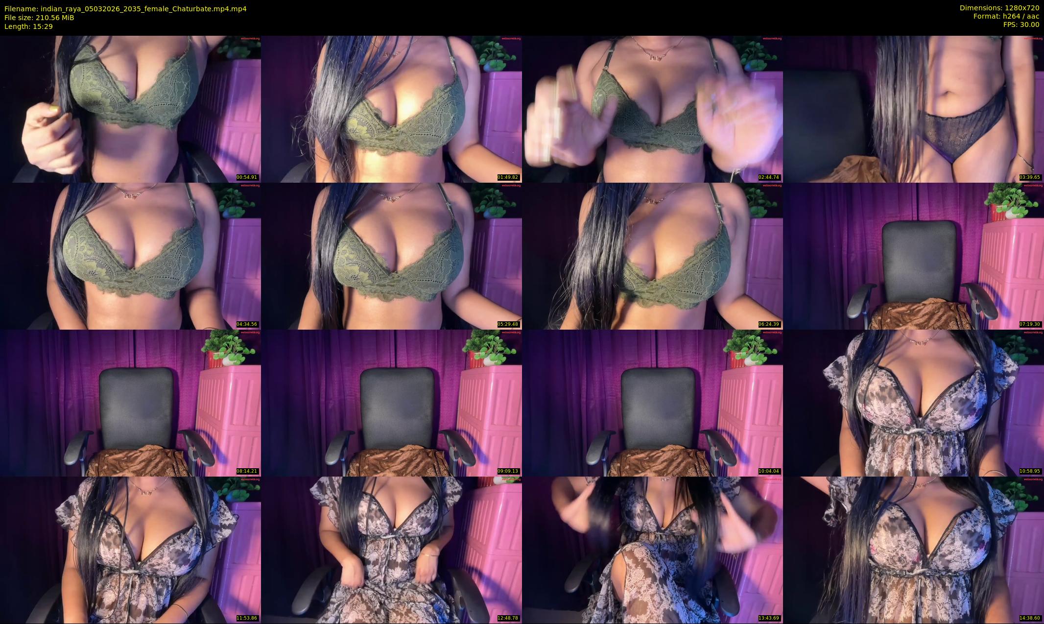 indian_raya — 16 minute Chaturbate female cam show recording, 720p, Mar 5, 2026