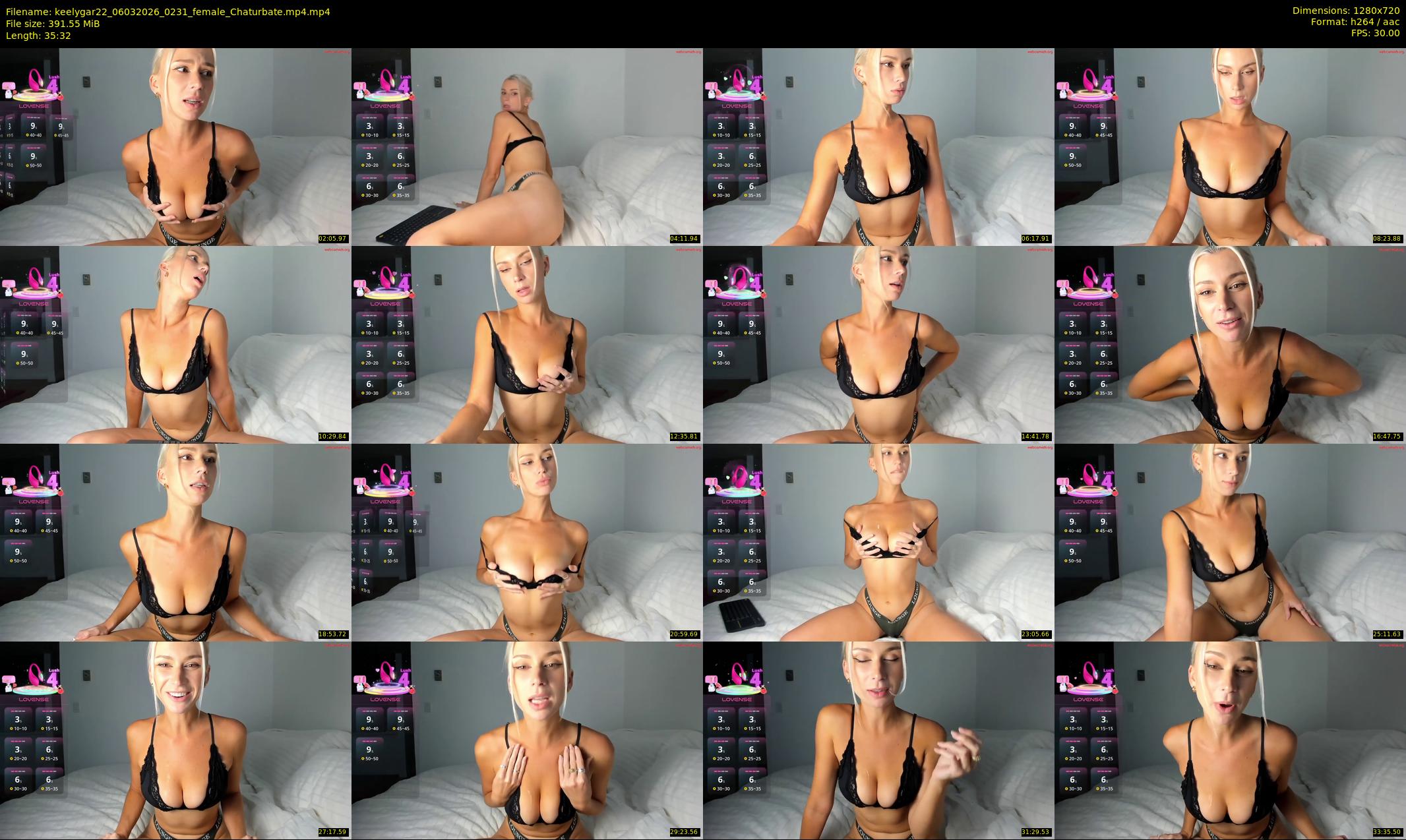 keelygar22 — 36 minute Chaturbate female cam show recording, 720p, Mar 6, 2026