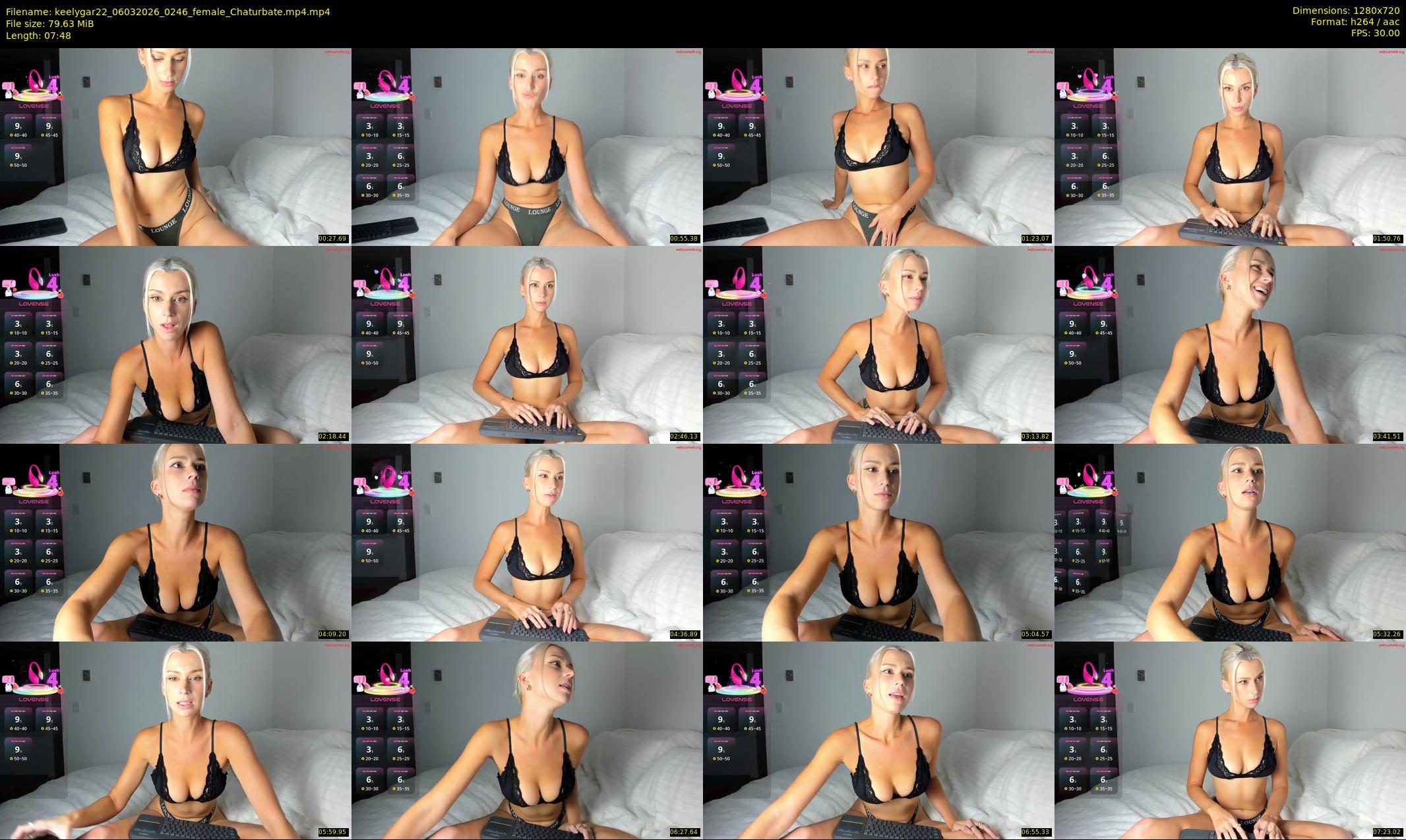 keelygar22 — 8 minute Chaturbate female cam show recording, 720p, Mar 6, 2026