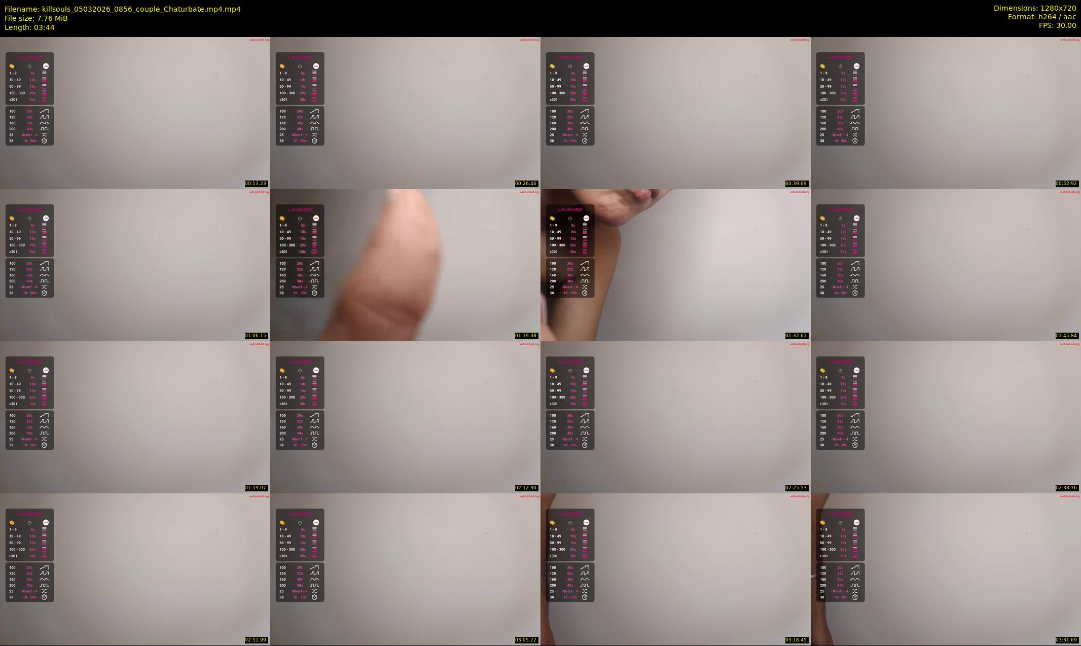 killsouls — 4 minute Chaturbate couple cam show recording, 720p, Mar 5, 2026