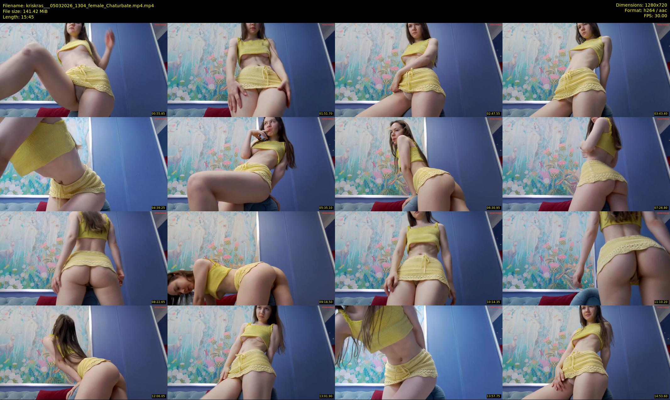 kriskras__ — 16 minute Chaturbate female cam show recording, 720p, Mar 5, 2026