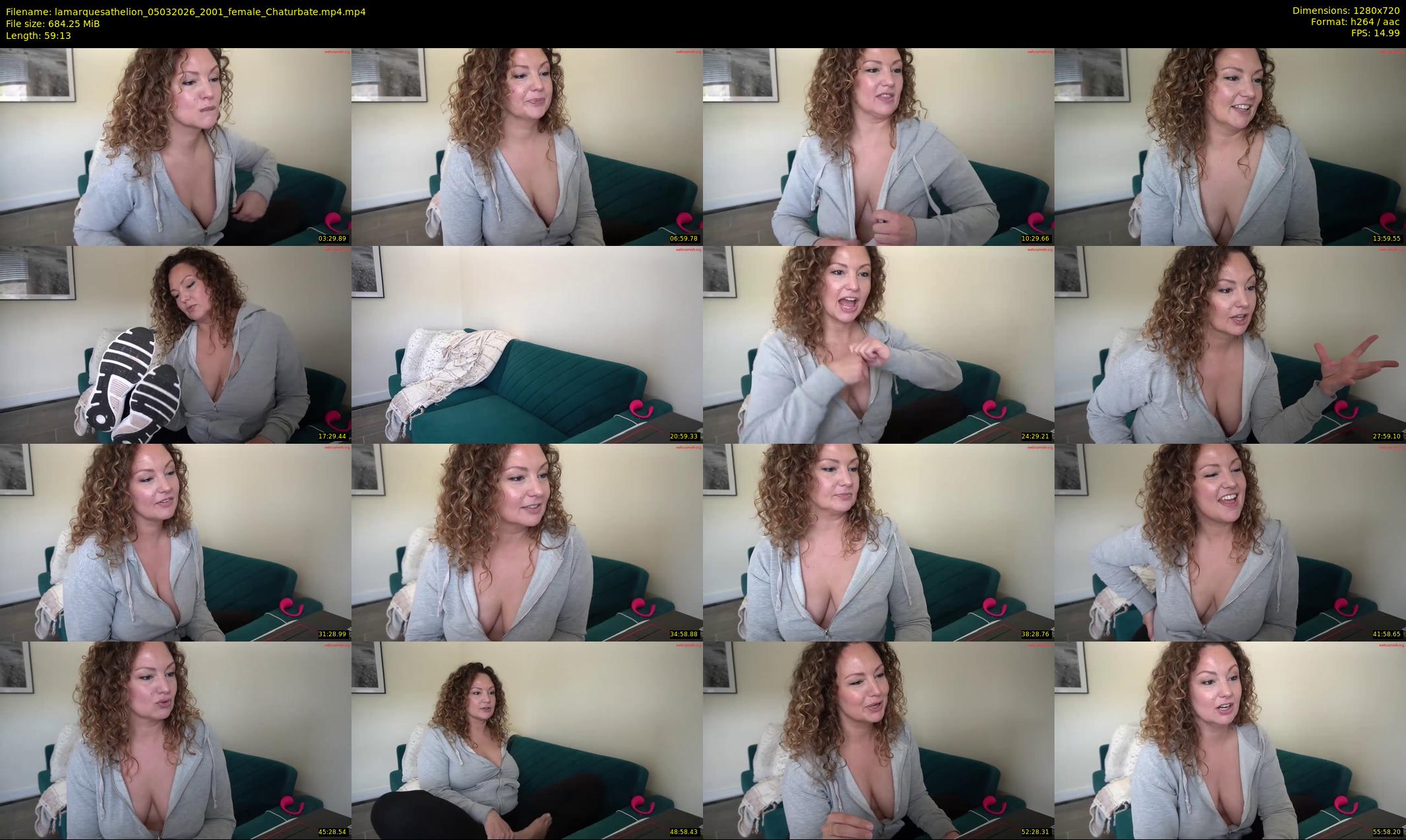 lamarquesathelion — 60 minute Chaturbate female cam show recording, 720p, Mar 5, 2026