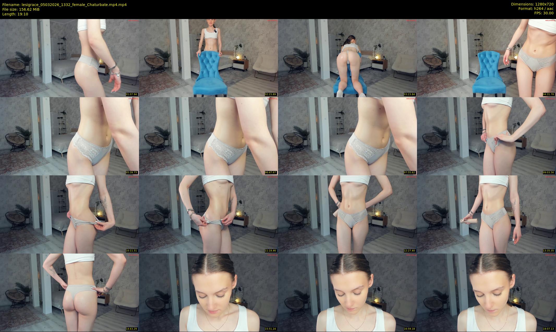 lesigrace — 20 minute Chaturbate female cam show recording, 720p, Mar 5, 2026