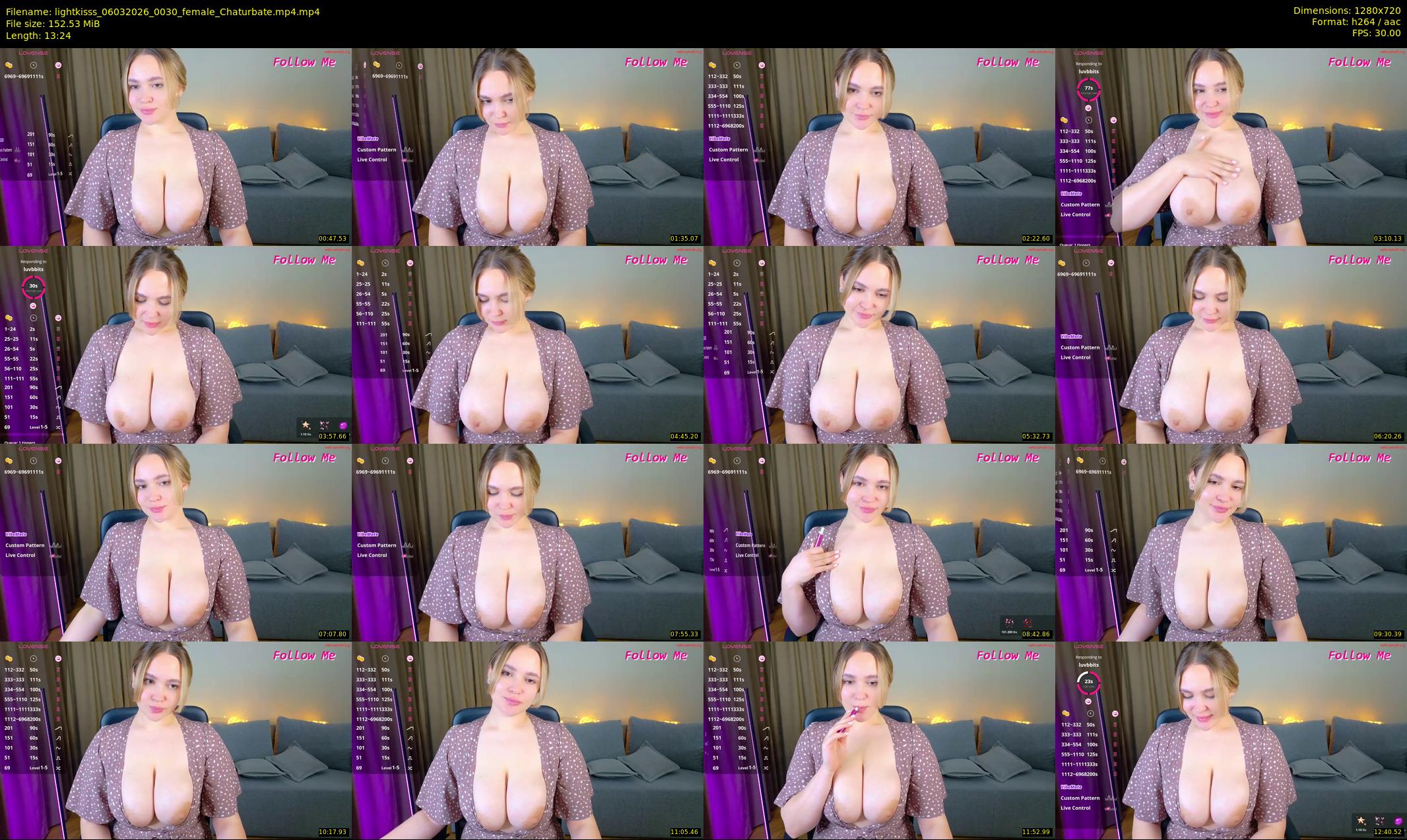 lightkisss — 14 minute Chaturbate female cam show recording, 720p, Mar 6, 2026