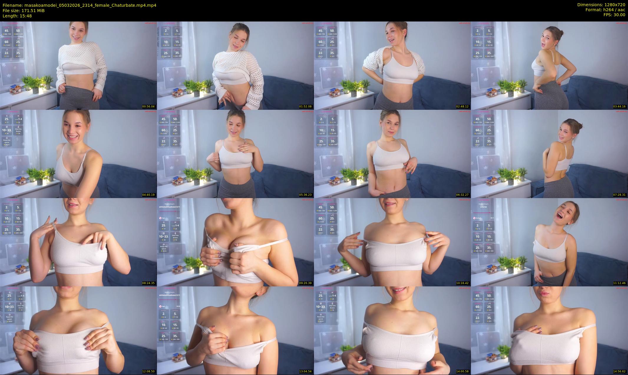 masakoamodei — 16 minute Chaturbate female cam show recording, 720p, Mar 5, 2026