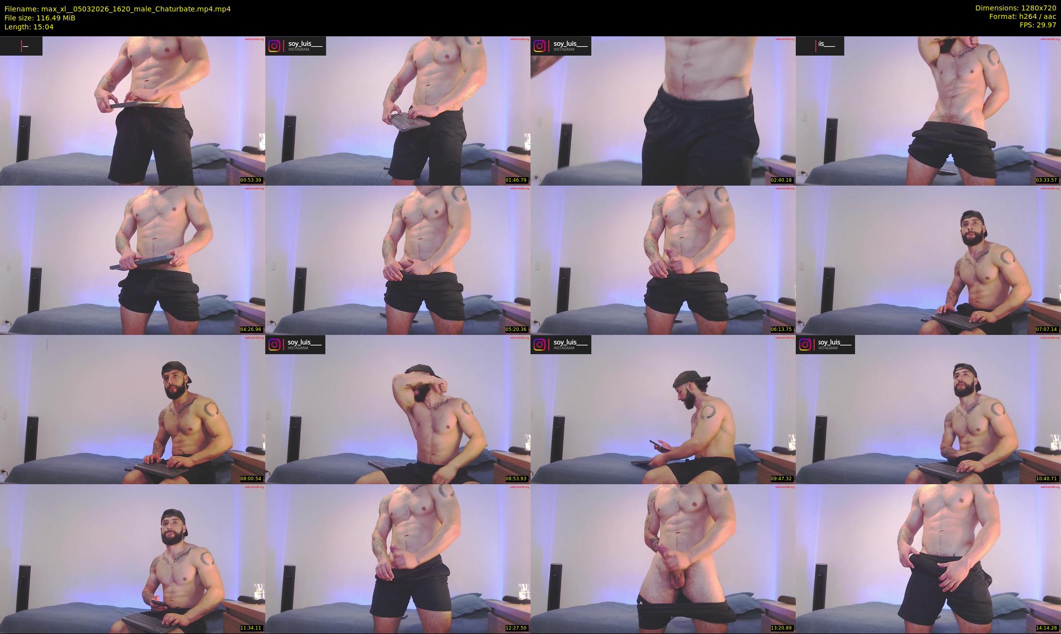 max_xl_ — 16 minute Chaturbate male cam show recording, 720p, Mar 5, 2026