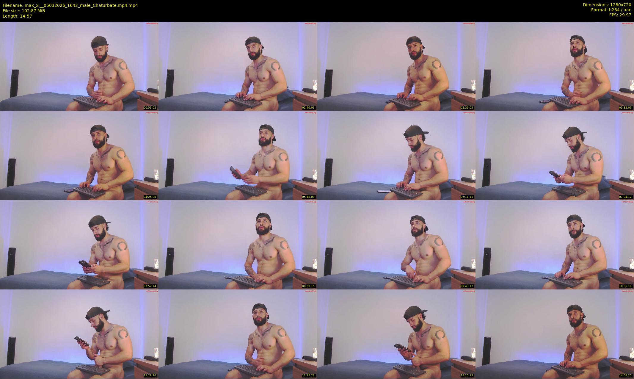 max_xl_ — 15 minute Chaturbate male cam show recording, 720p, Mar 5, 2026