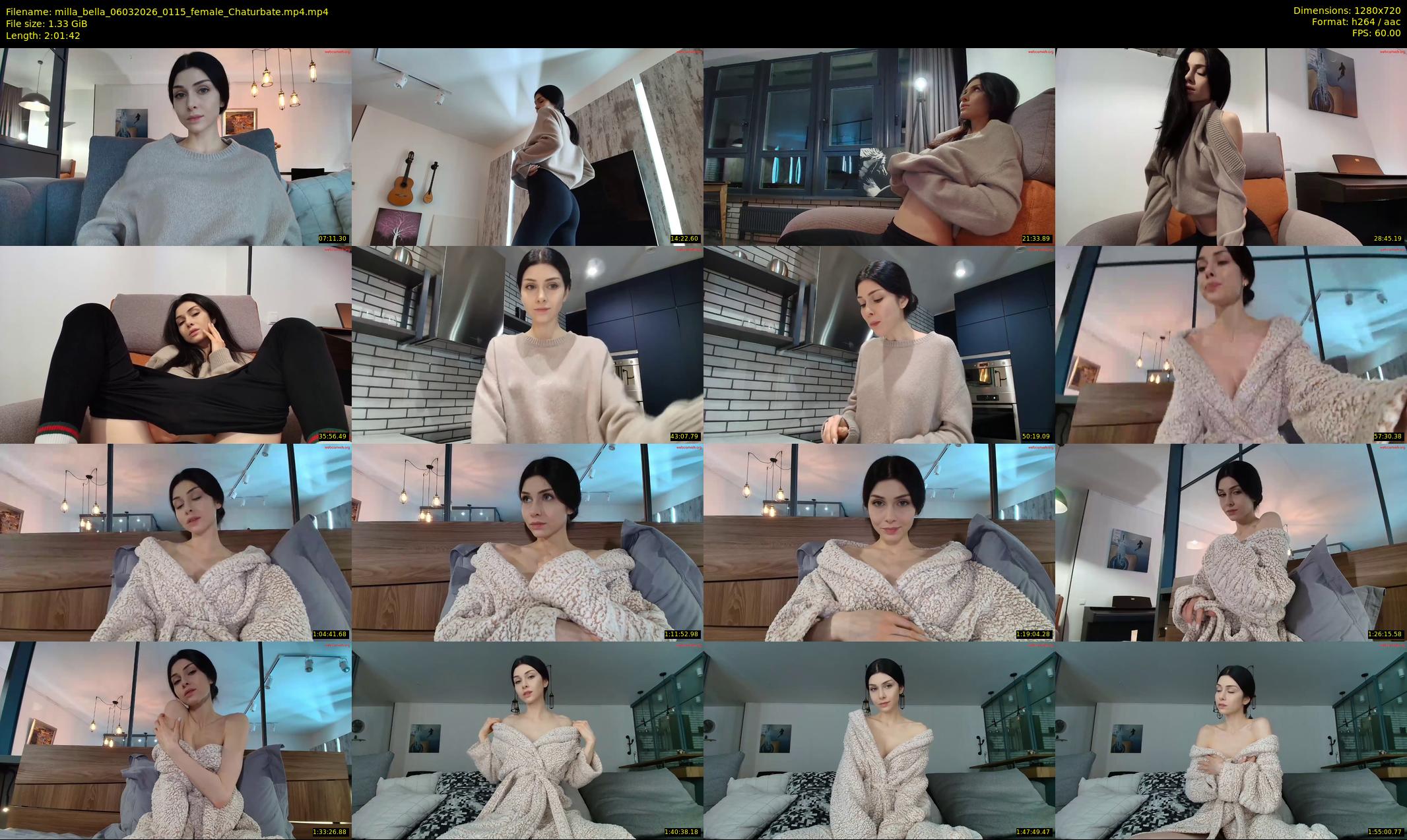 milla_bella — 122 minute Chaturbate female cam show recording, 720p, Mar 6, 2026