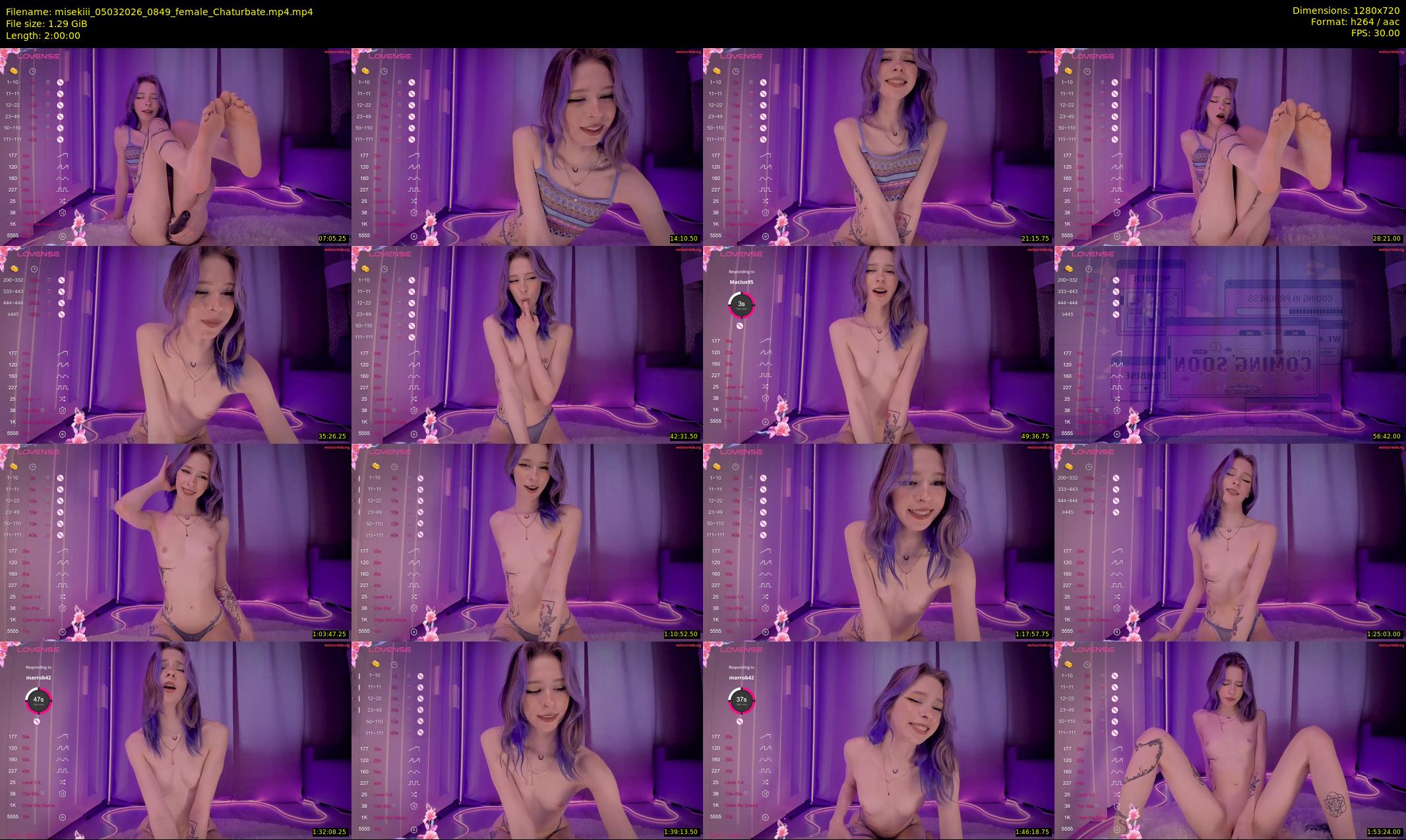 misekiii — 120 minute Chaturbate female cam show recording, 720p, Mar 5, 2026