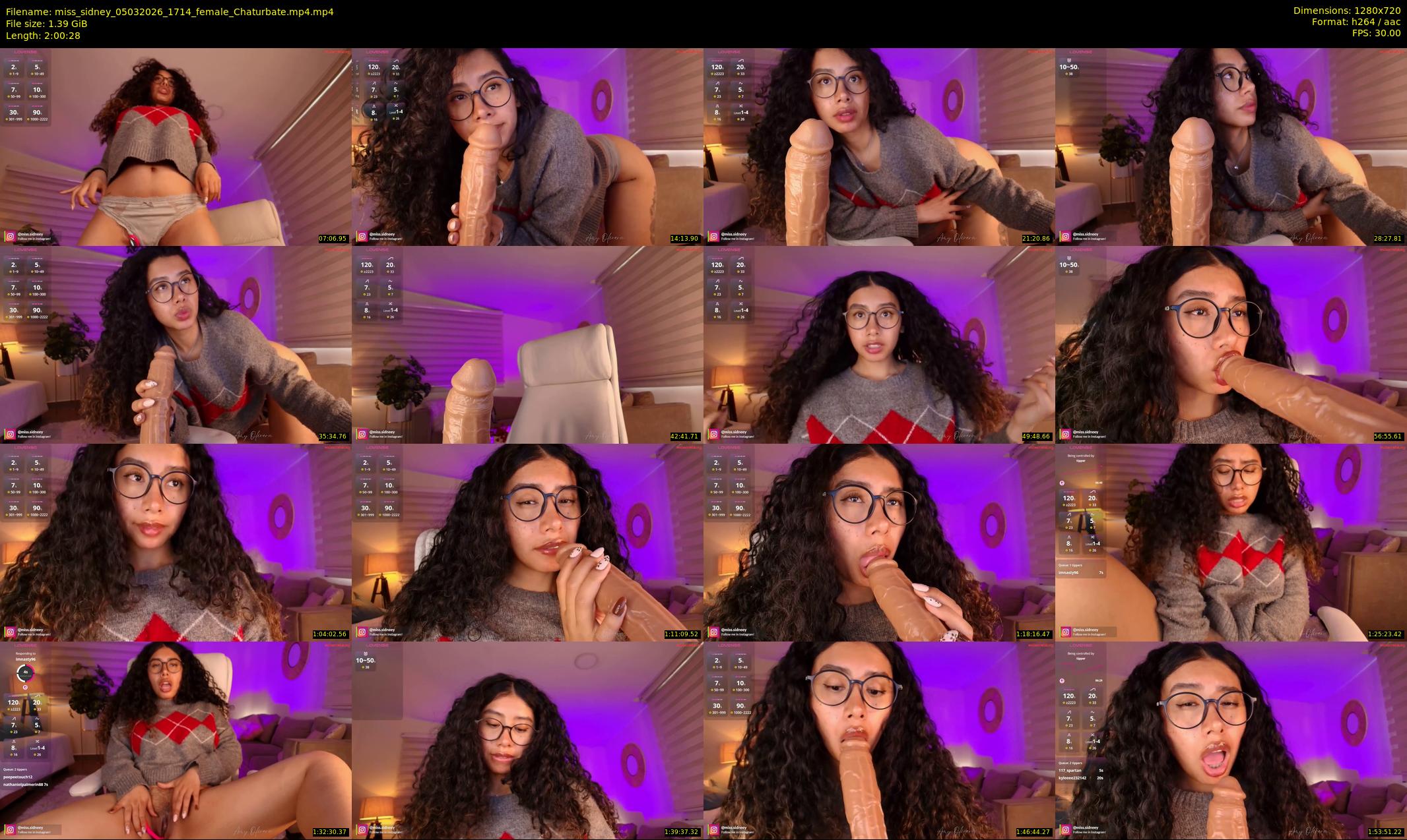 miss_sidney — 121 minute Chaturbate female cam show recording, 720p, Mar 5, 2026