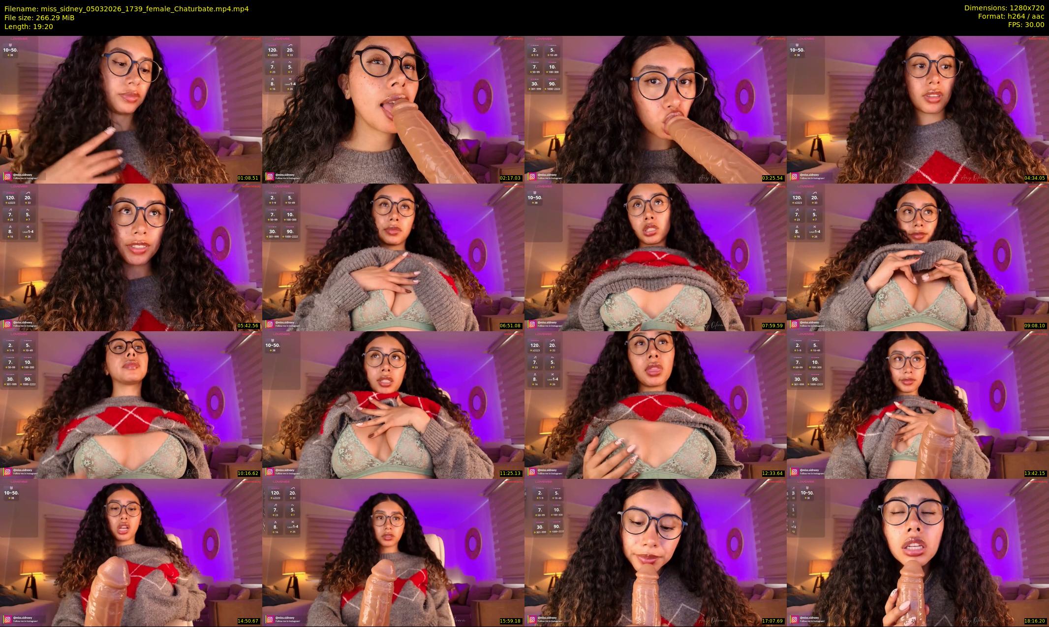 miss_sidney — 20 minute Chaturbate female cam show recording, 720p, Mar 5, 2026