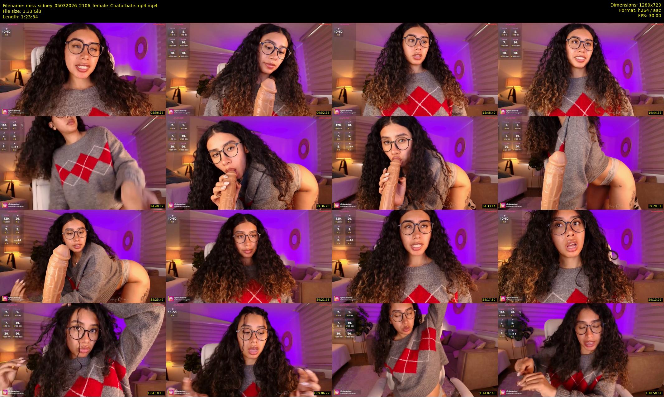 miss_sidney — 84 minute Chaturbate female cam show recording, 720p, Mar 5, 2026
